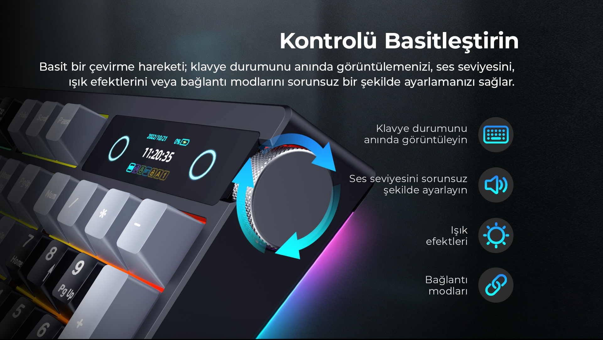 Havit Gamenote KB912L Türkçe Gaming Klavye