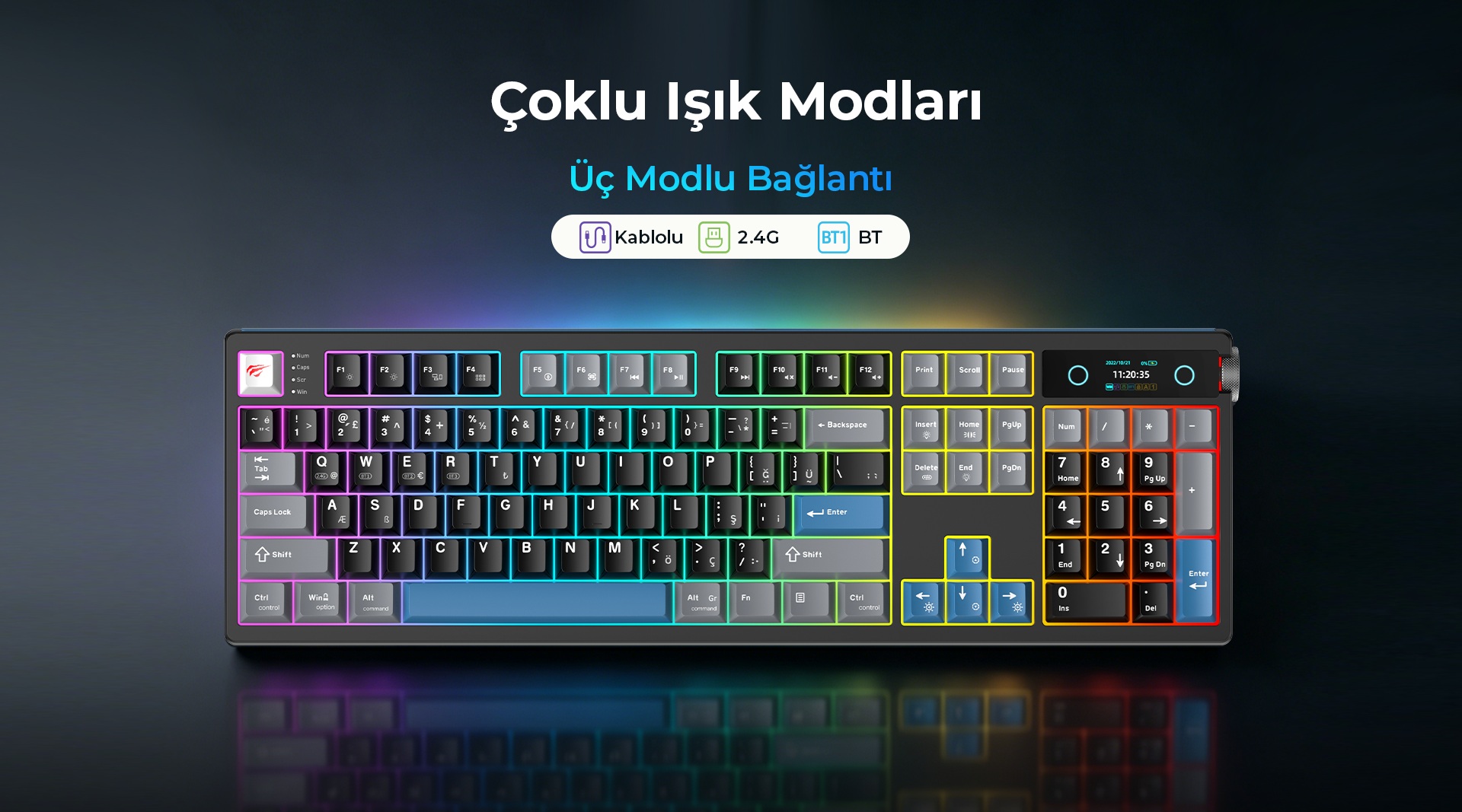Havit Gamenote KB912L Türkçe Gaming Klavye