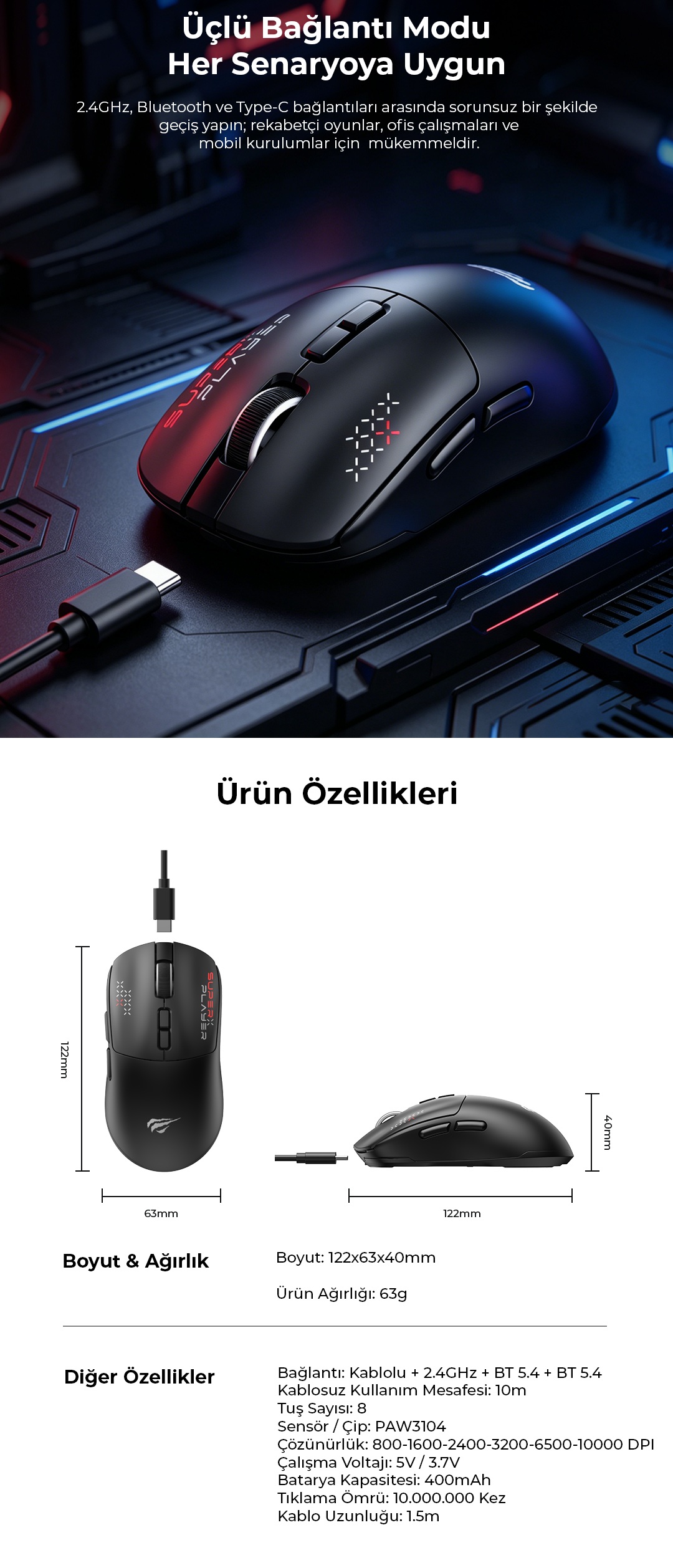 Havit MS953WB Detay 2