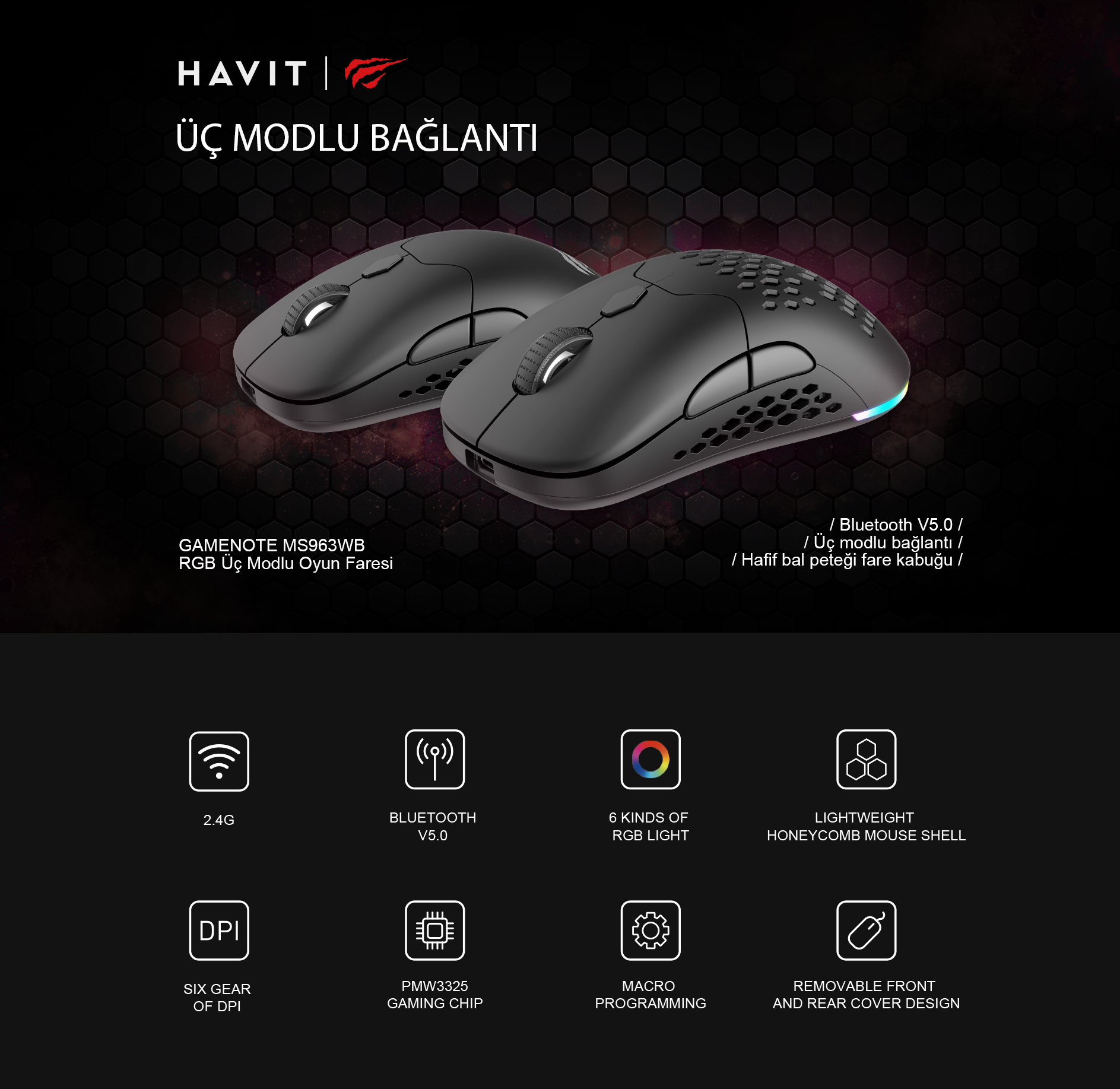 Havit Gamenote MS963WB