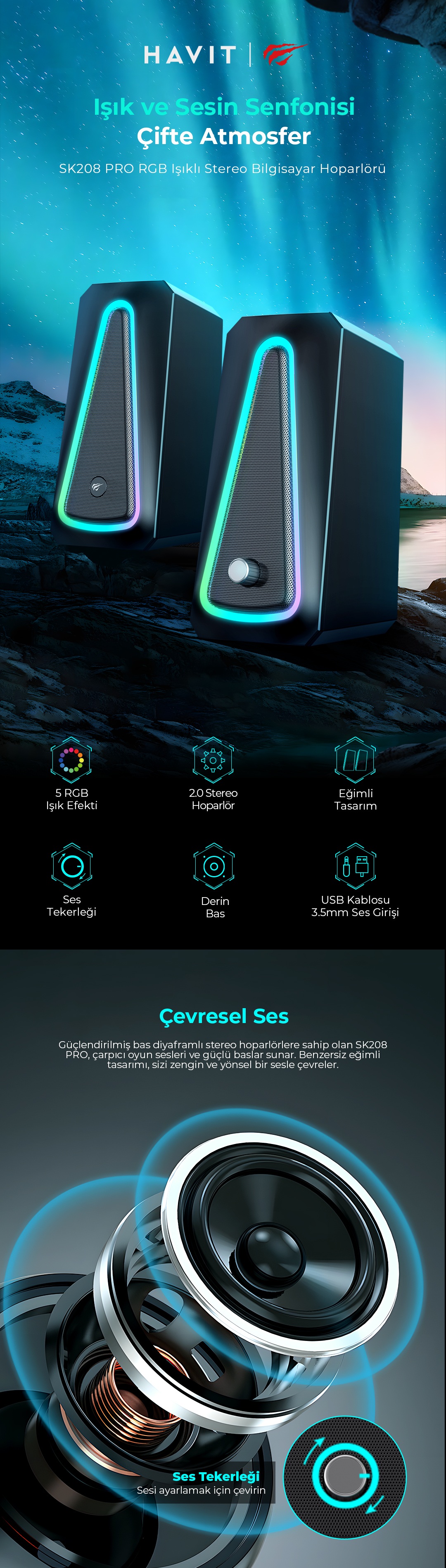 Havit GAmenote SK208 PRO