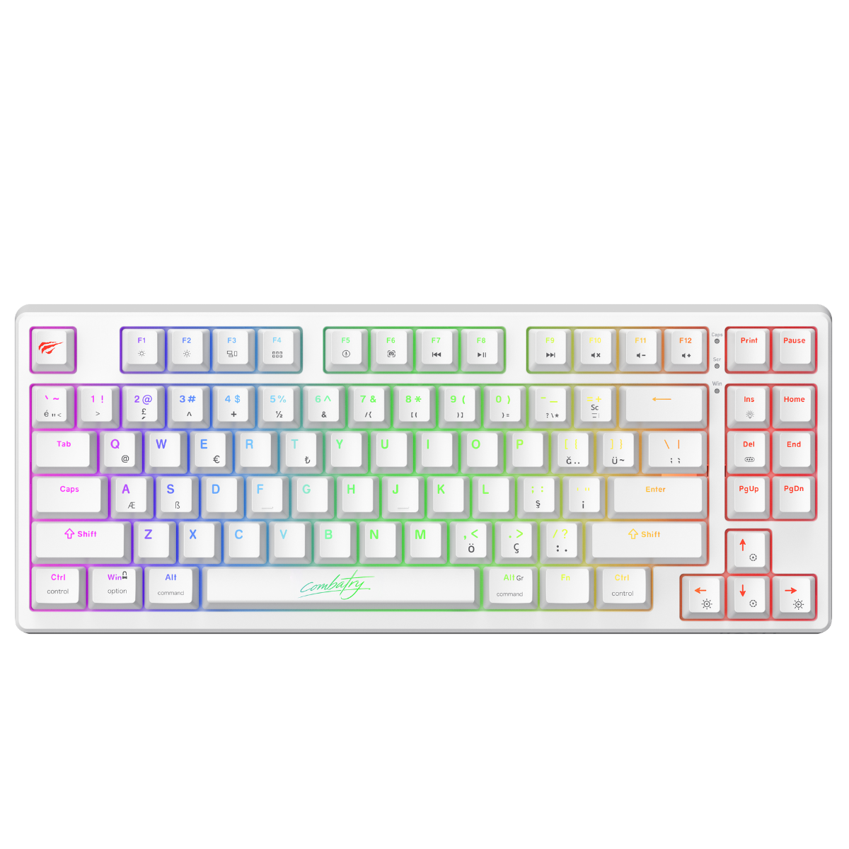 Haviit Gamenote KB904L Klavye Combatry Edition - Beyaz