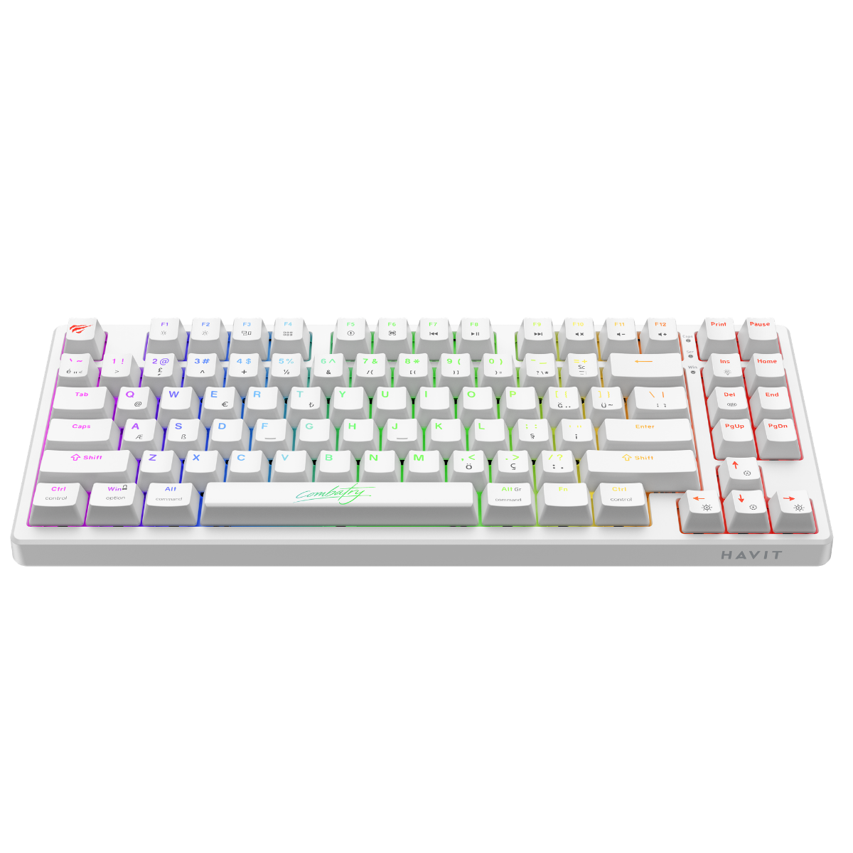 Haviit Gamenote KB904L Klavye Combatry Edition - Beyaz