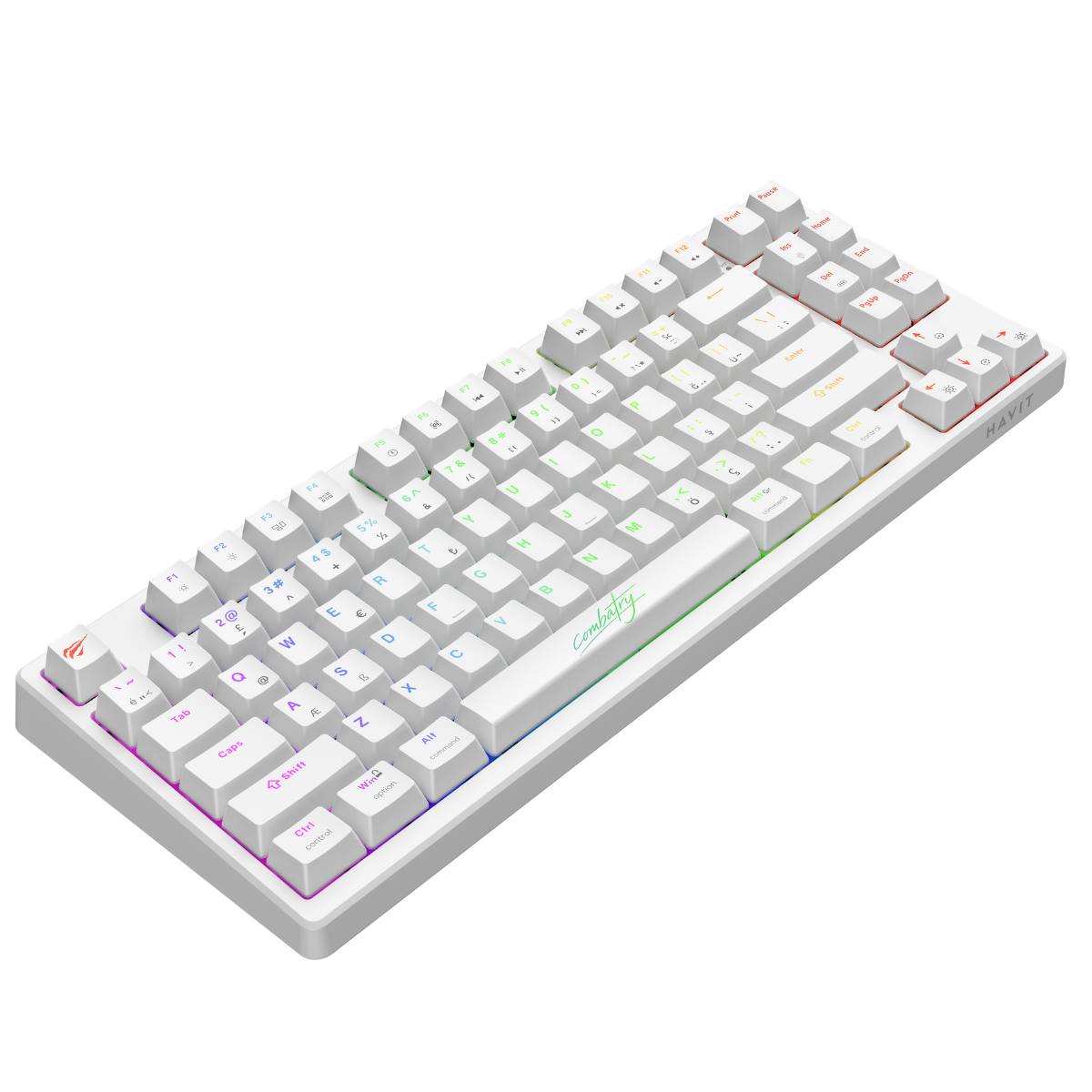 Haviit Gamenote KB904L Klavye Combatry Edition - Beyaz