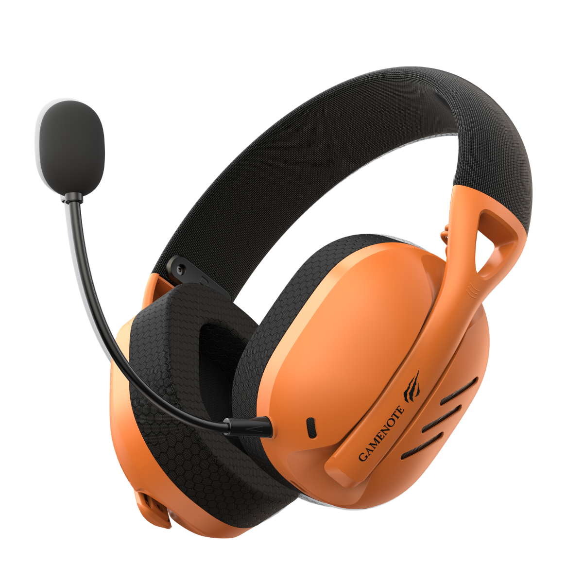 Havit Gamenote Fuxi-H3 Gaming Oyuncu Mikrofonlu Kulaklığı 7.1-4 Modlu (BT, 2.4Ghz, Type-C, 3.5mm) - Turuncu