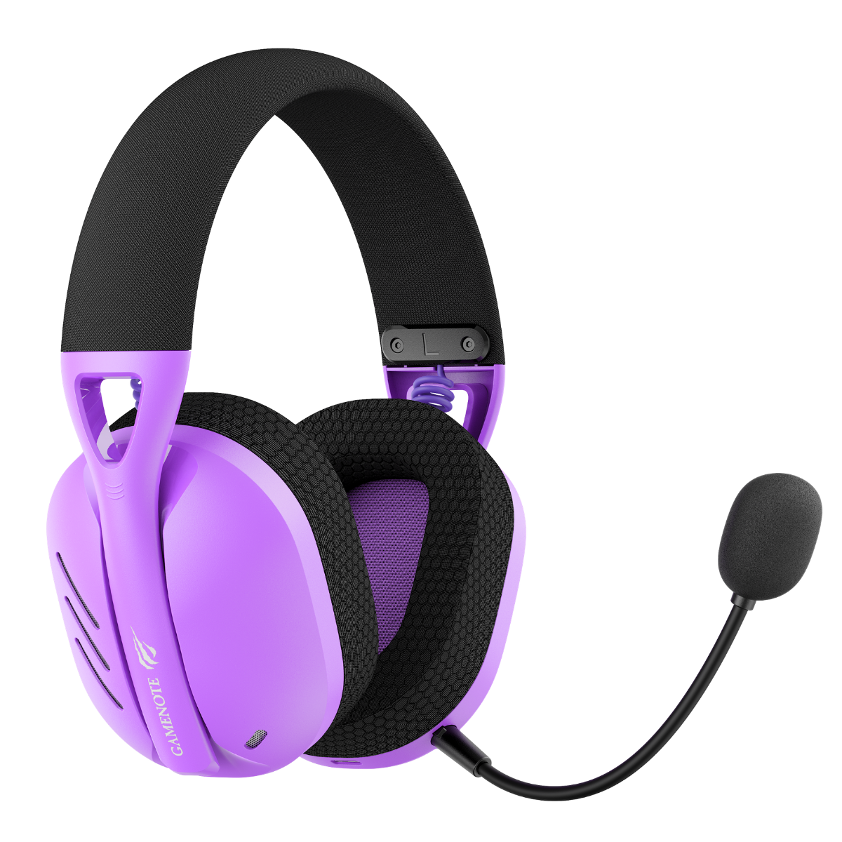 Havit Gamenote Fuxi-H3 Gaming Oyuncu Mikrofonlu Kulaklığı 7.1-4 Modlu (BT, 2.4Ghz, Type-C, 3.5mm) - Mor