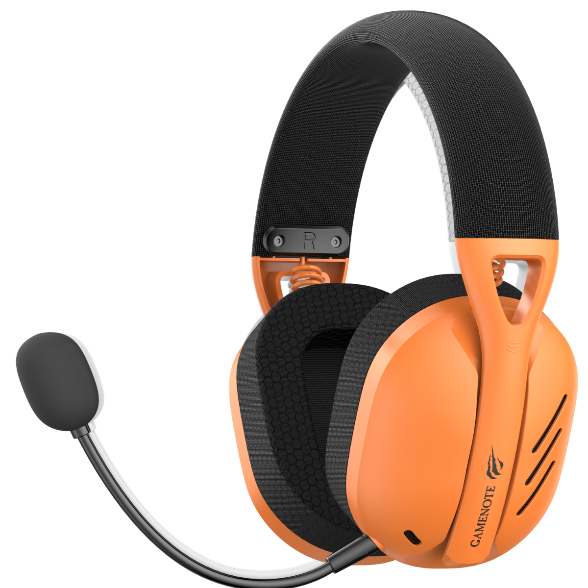 Havit Gamenote Fuxi-H3 Gaming Oyuncu Mikrofonlu Kulaklığı 7.1-4 Modlu (BT, 2.4Ghz, Type-C, 3.5mm) - Turuncu
