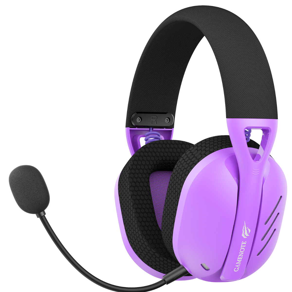 Havit Gamenote Fuxi-H3 Gaming Oyuncu Mikrofonlu Kulaklığı 7.1-4 Modlu (BT, 2.4Ghz, Type-C, 3.5mm) - Mor