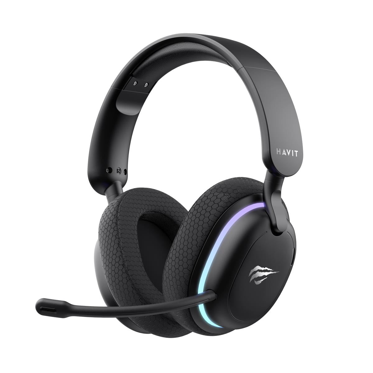 Havit Gamenote Fuxi-H7 RGB Kablosuz Gaming Oyuncu Kulaklığı - Siyah