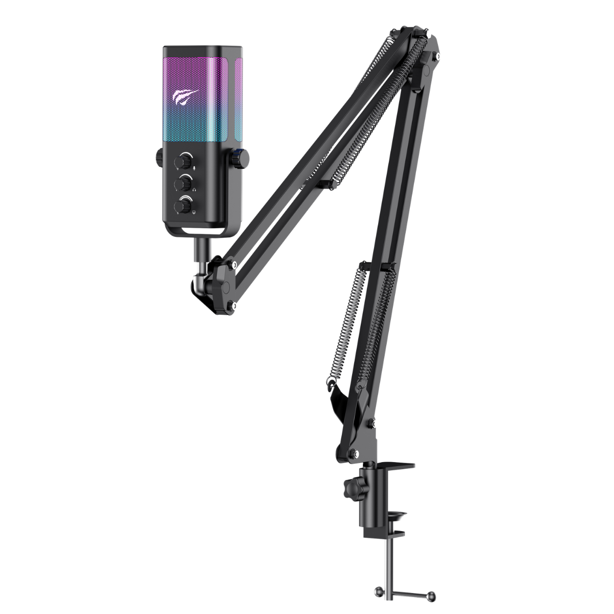 Havit Gamenote GK65 PRO RGB Yayıncı Mikrofon - Siyah