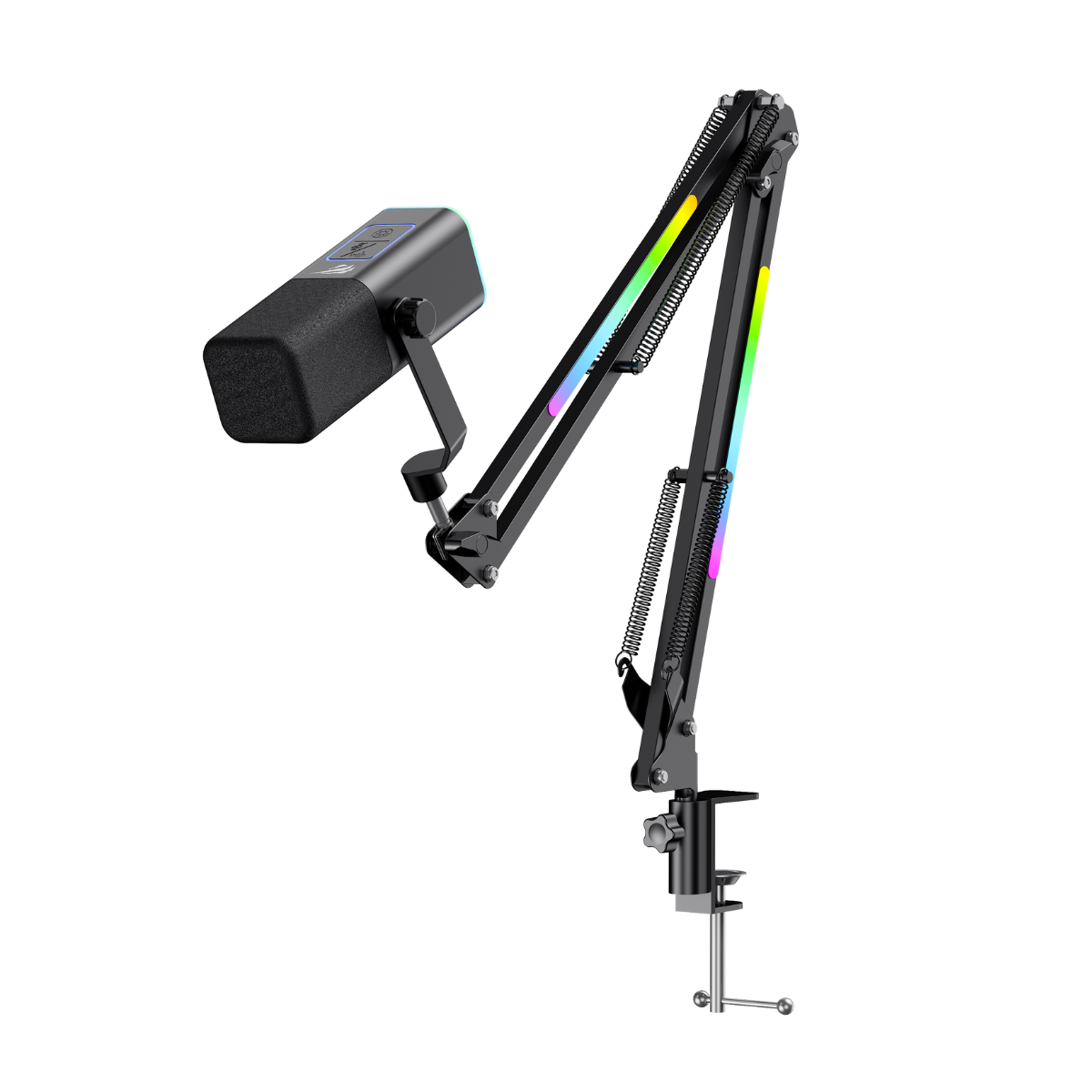 Havit Gamenote GK71 Pro  RGB Yayıncı Mikrofon Stantlı - Siyah