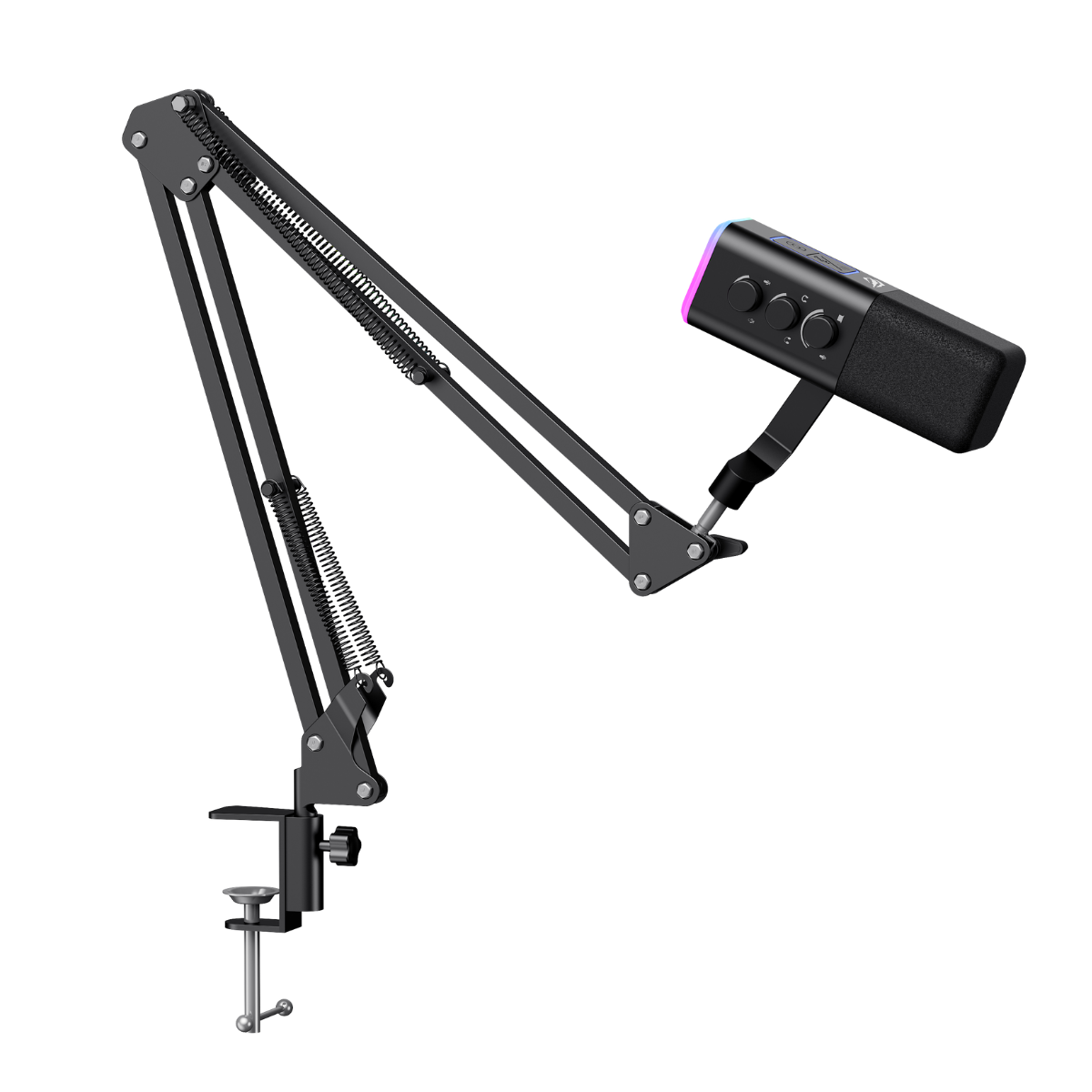 Havit Gamenote GK71 Pro  RGB Yayıncı Mikrofon Stantlı - Siyah