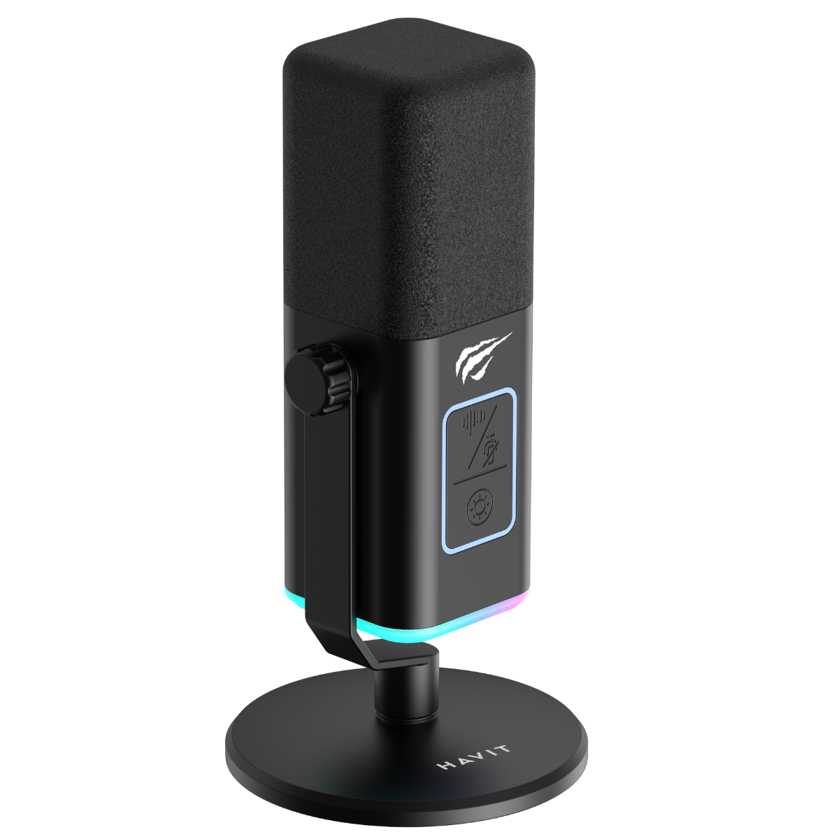 Havit Gamenote GK71  RGB Yayıncı Mikrofon - Siyah