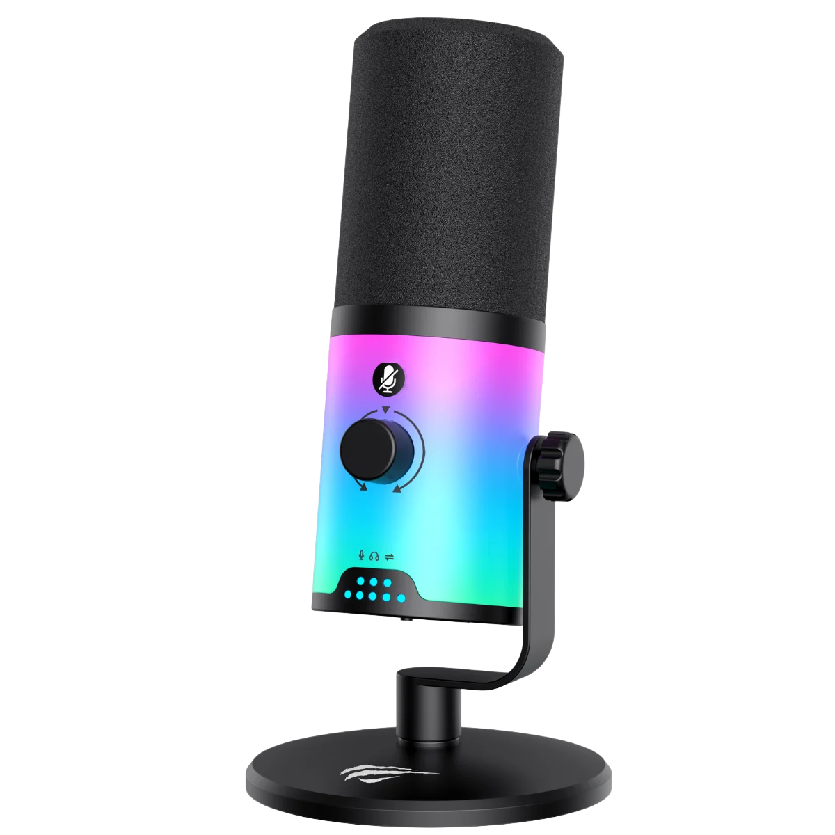 Havit Gamenote GK73 RGB Dinamik Oyuncu Mikrofonu - Type-C XLR 3.5mm Yayıncı Kayıt Mikrofonu (24 Bit / 192 kHz)