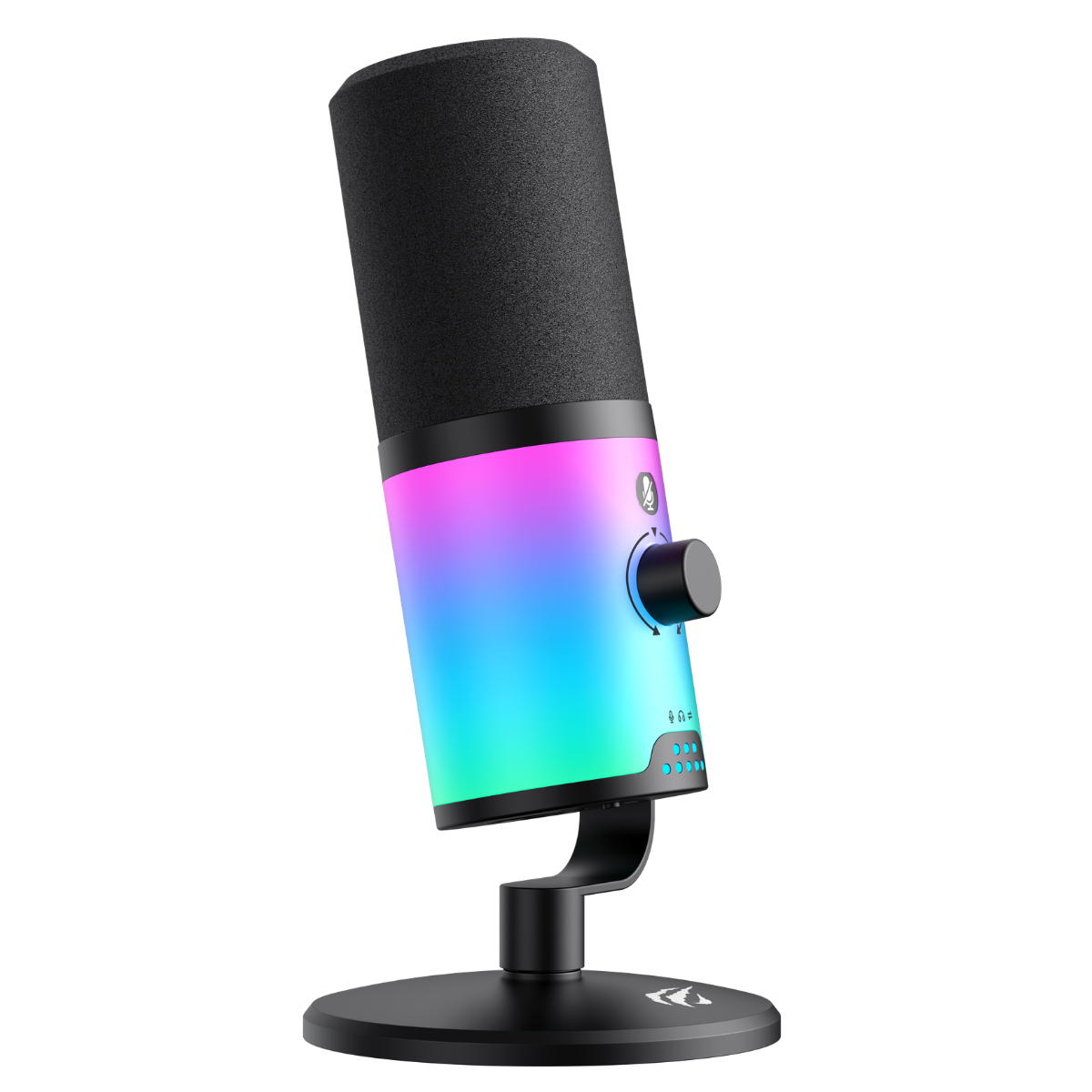Havit Gamenote GK73 RGB Oyuncu Yayın Mikrofonu - Siyah