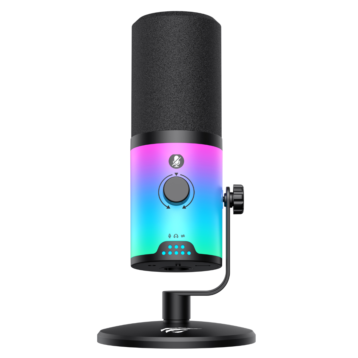 Havit Gamenote GK73 RGB Oyuncu Yayın Mikrofonu - Siyah