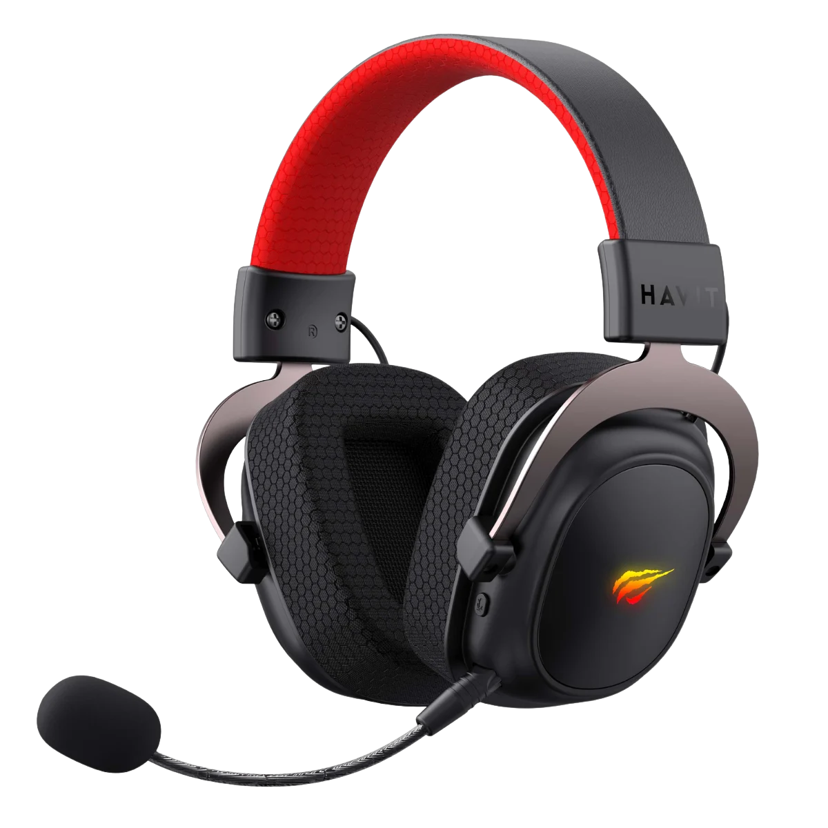 Havit Gamenote H2002BG Kablosuz Gaming Kulaklık, 7.1 Surround Ses, 3 Modlu Bağlantı, Mikrofonlu, RGB Işıklı - Siyah
