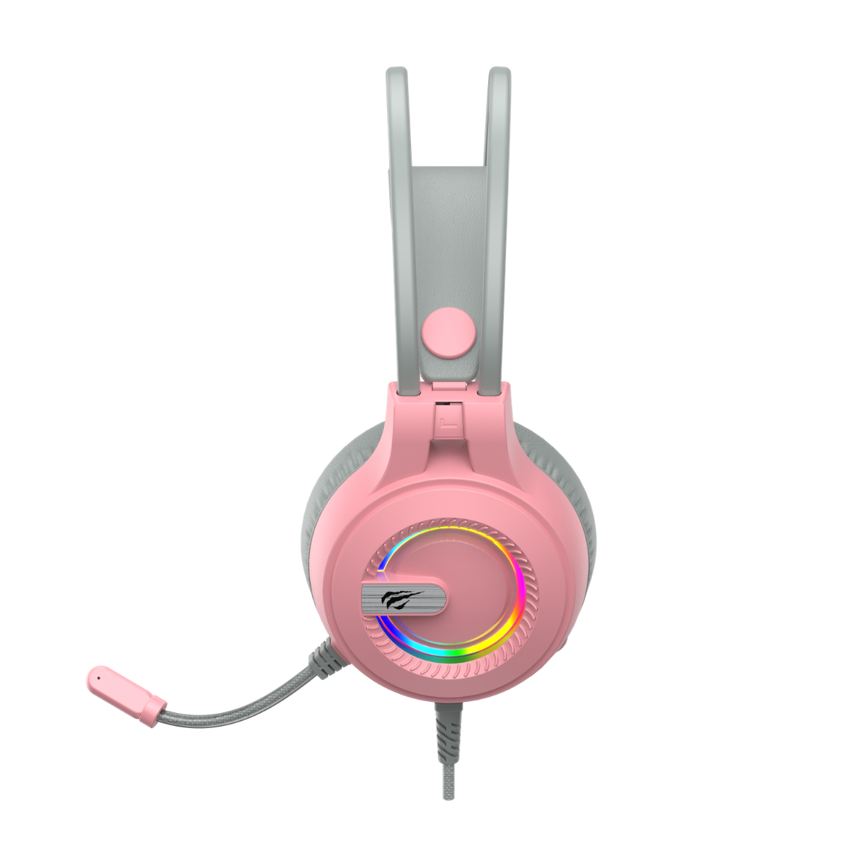 Havit Gamenote H2040D RGB Gaming Mikrofonlu Oyuncu Kulaklığı - Pembe