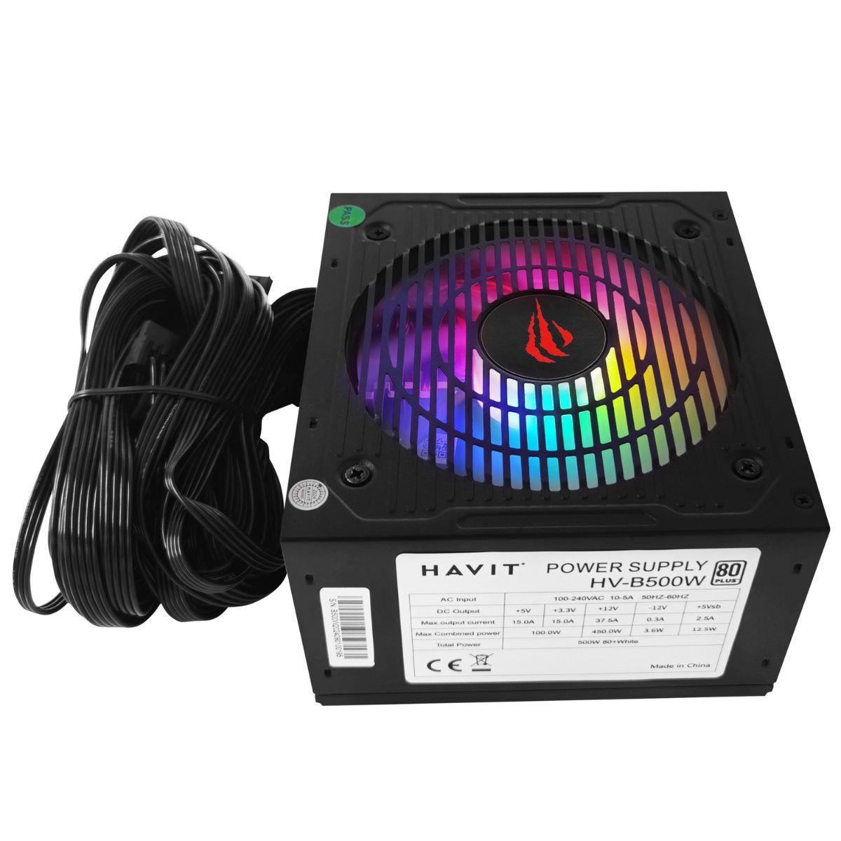 Havit Gamenote HV-B500W Power Supply - Siyah