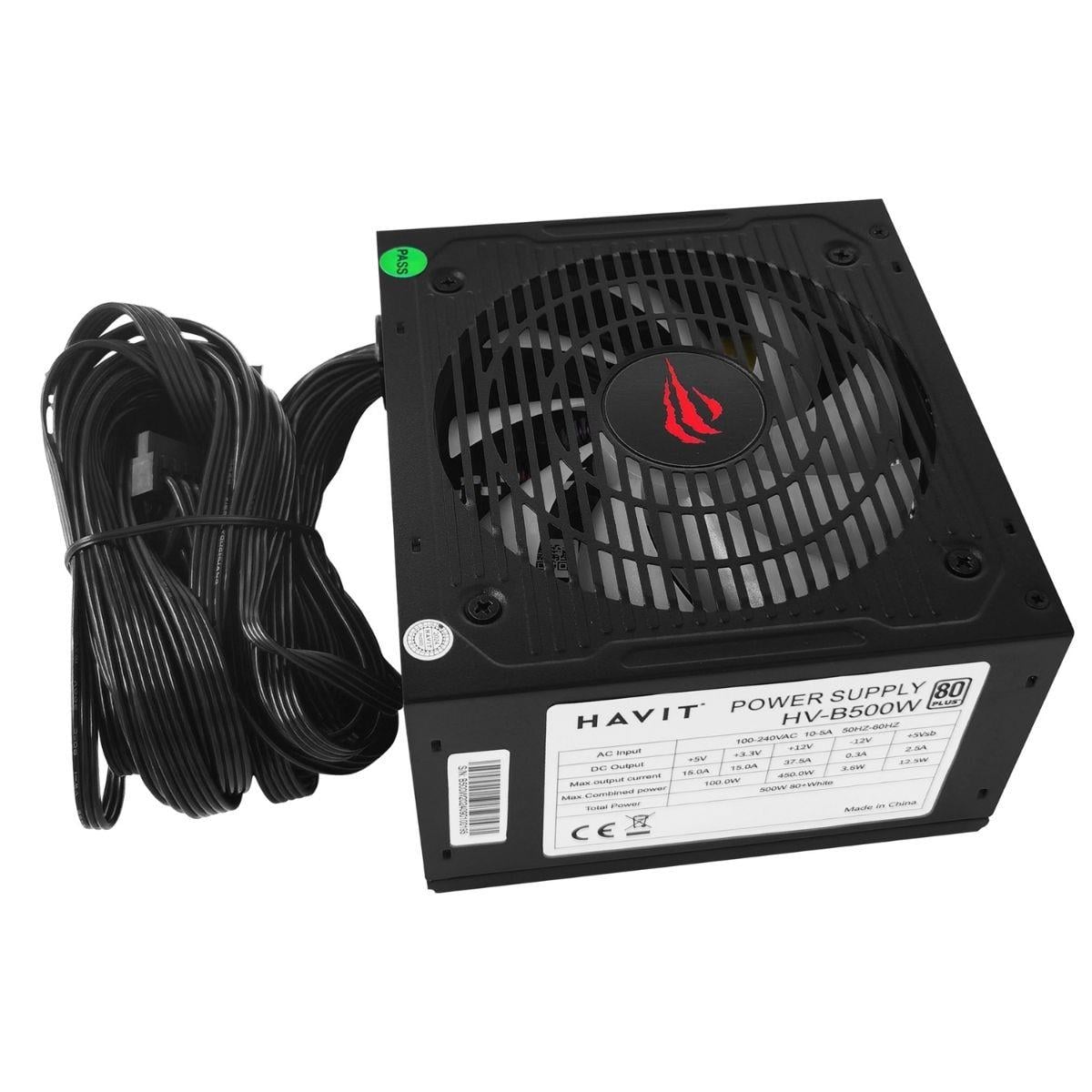 Havit Gamenote HV-B500W Power Supply - Siyah