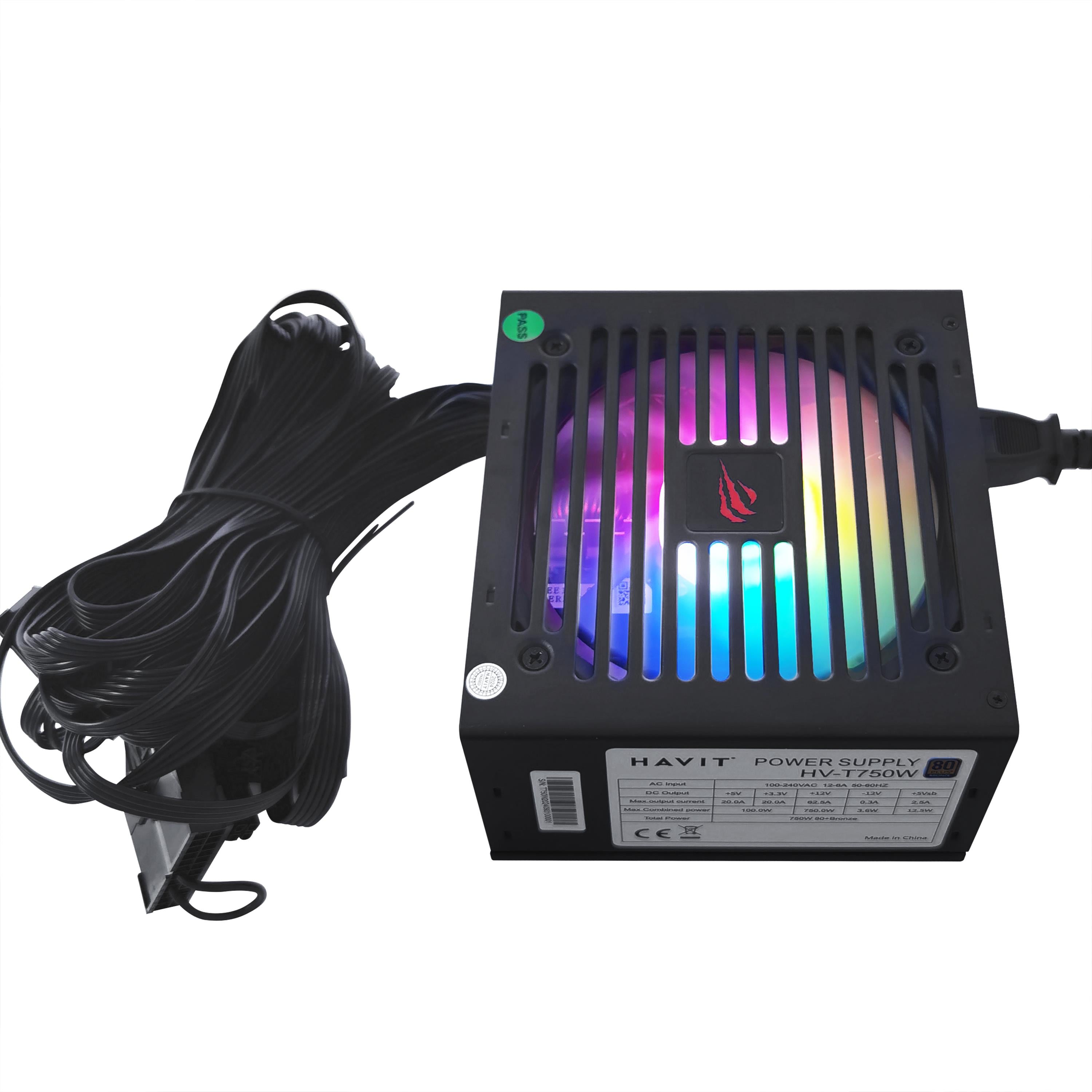 Havit Gamenote HV-T750W Power Supply - Siyah