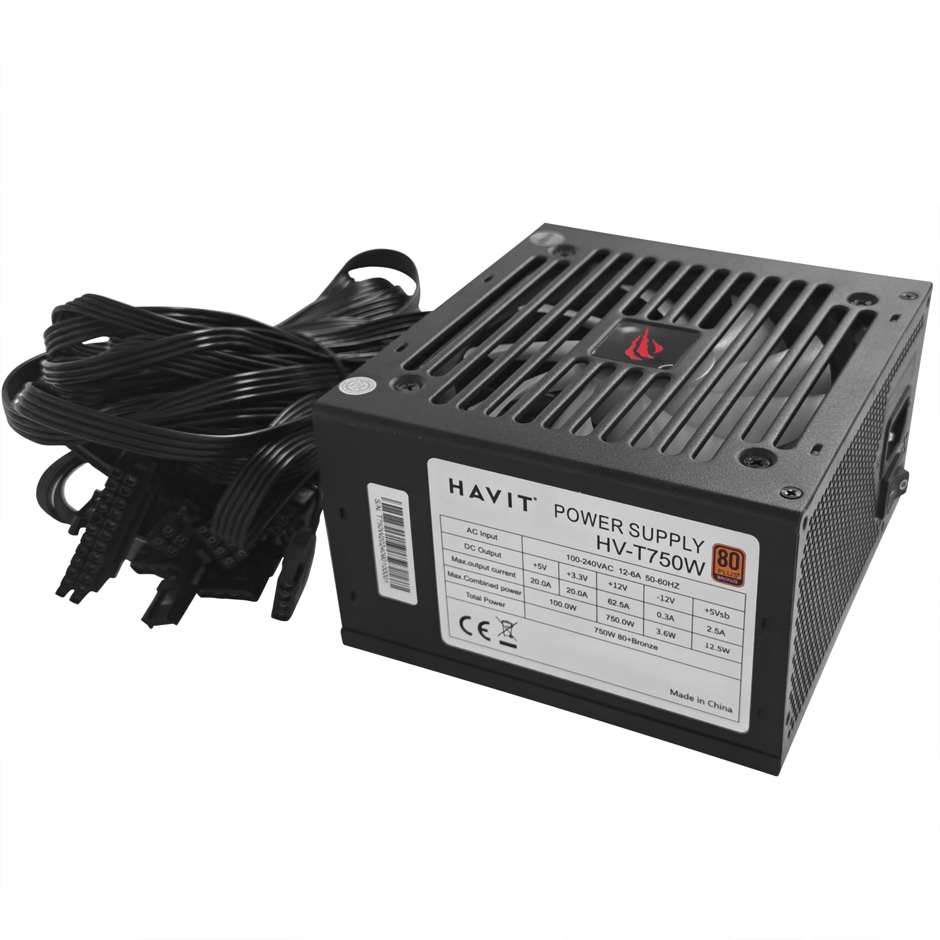 Havit Gamenote HV-T750W Power Supply - Siyah