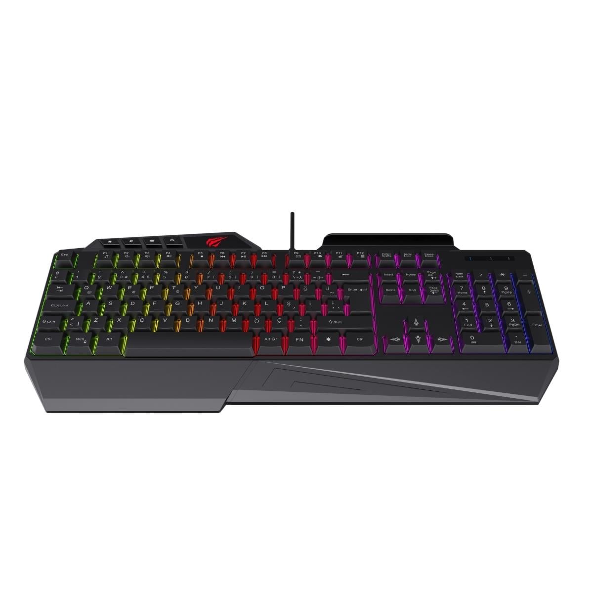 Havit Gamenote KB488L RGB Gaming Klavye Türkçe - Siyah