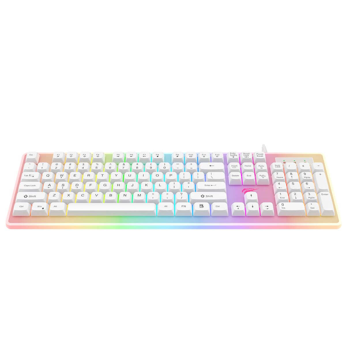 Havit Gamenote KB876L RGB Gaming Klavye - Beyaz