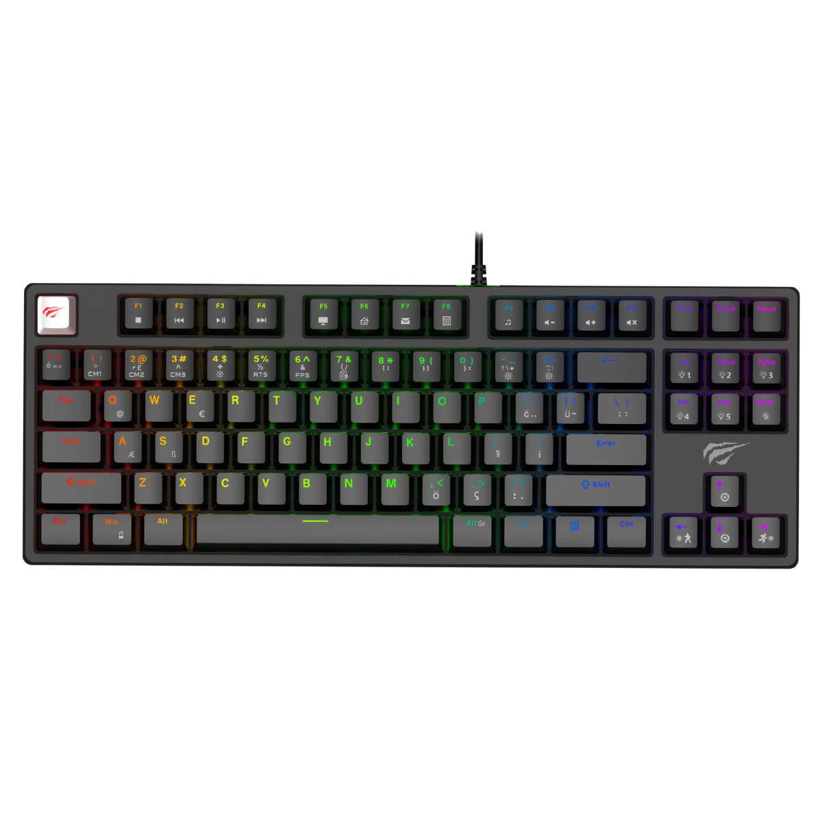 Havit Gamenote KB890L Arkadan Aydınlatmalı Gaming Klavye Blue Switch