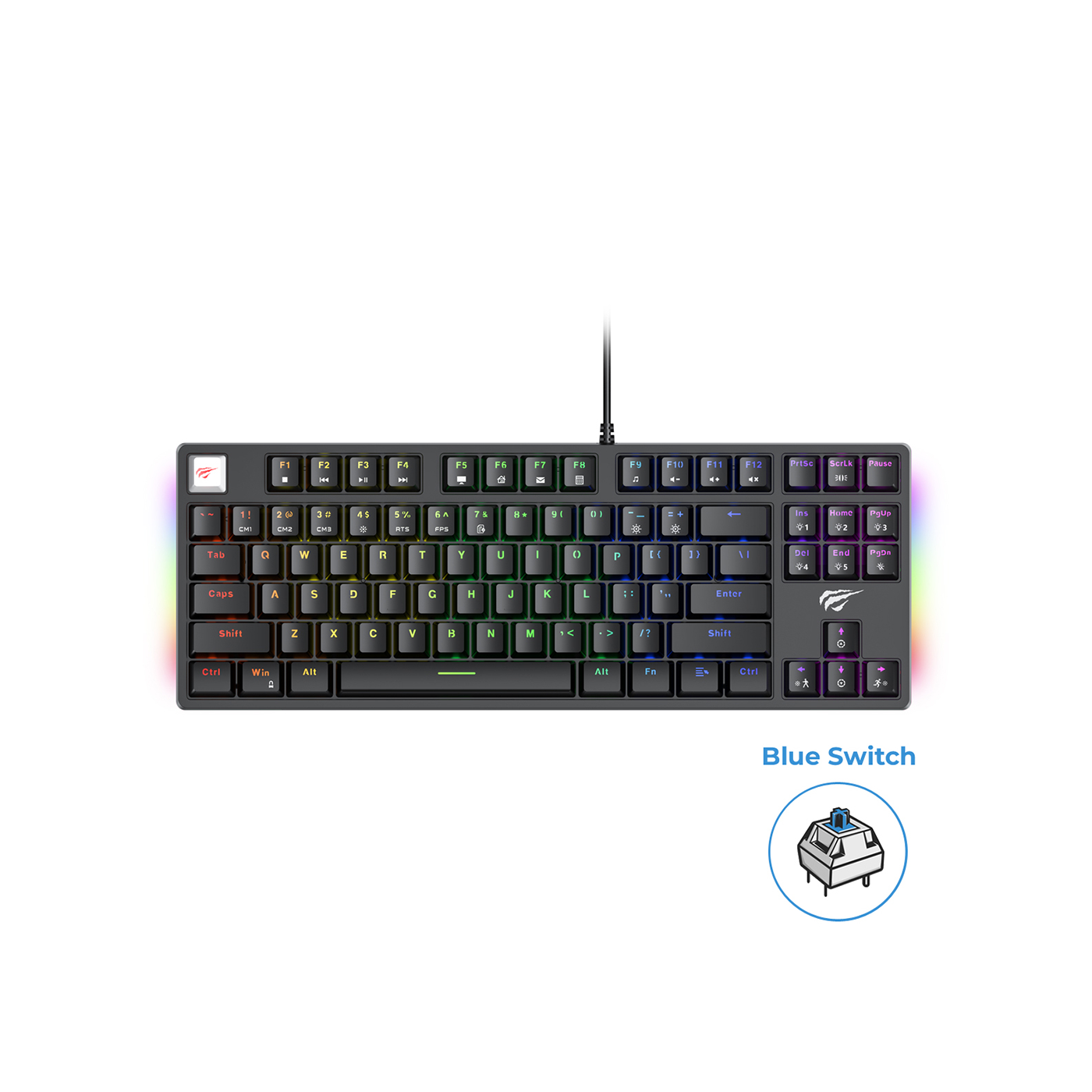 Havit Gamenote KB890L RGB Gaming Klavye