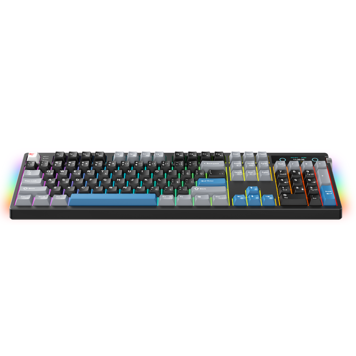 Havit Gamenote KB912L RGB Kablosuz Mekanik Klavye - Siyah