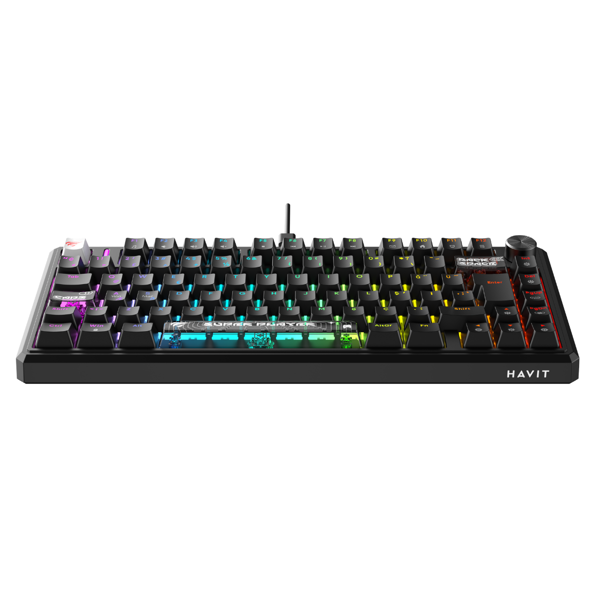 Havit Gamenote KB916L Pro-TUR Oyuncu Klavye - Siyah