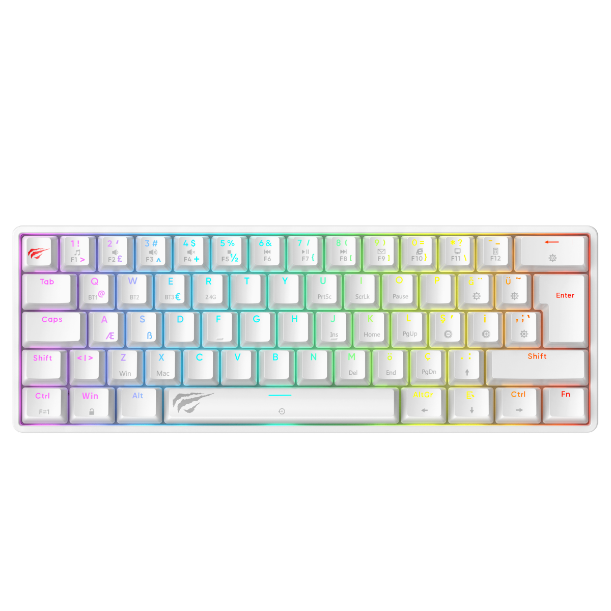 Havit Gamenote KB920L Plus-TUR Oyuncu Klavyesi - Beyaz