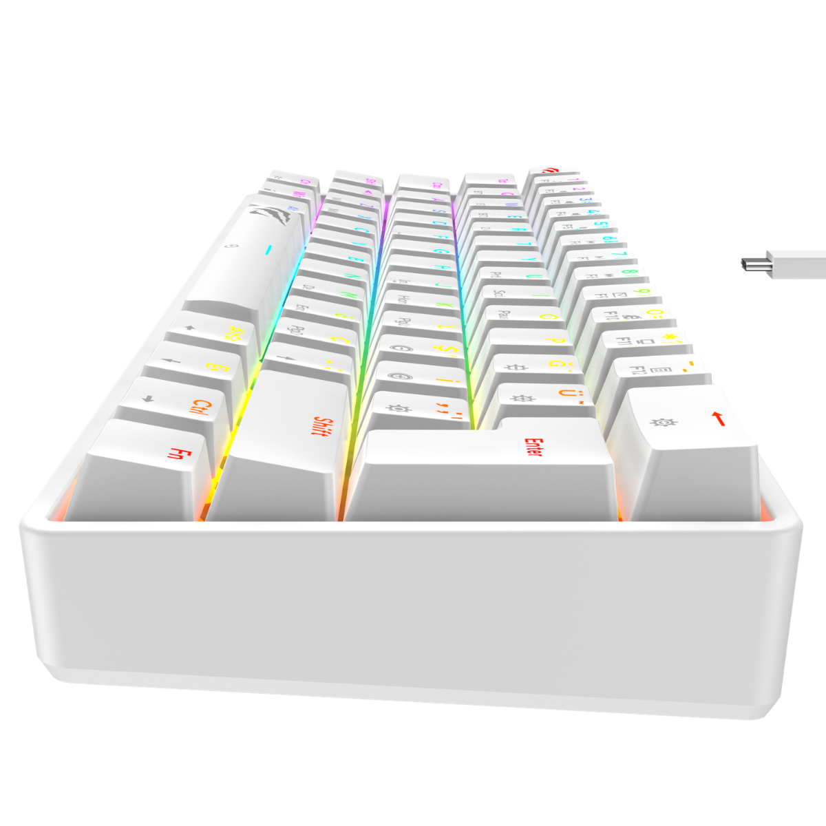 Havit Gamenote KB920L Plus-TUR Oyuncu Klavyesi - Beyaz