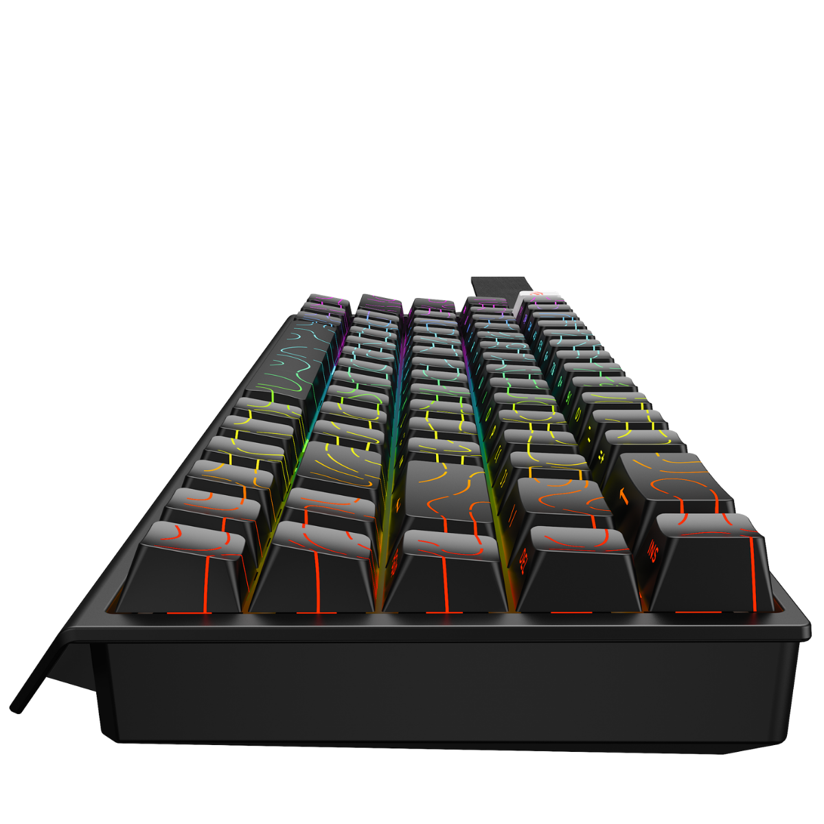 Havit Gamenote KB922L RGB Manyetik Klavye 68 Tuş PBT Keycap Full Rollover - Siyah