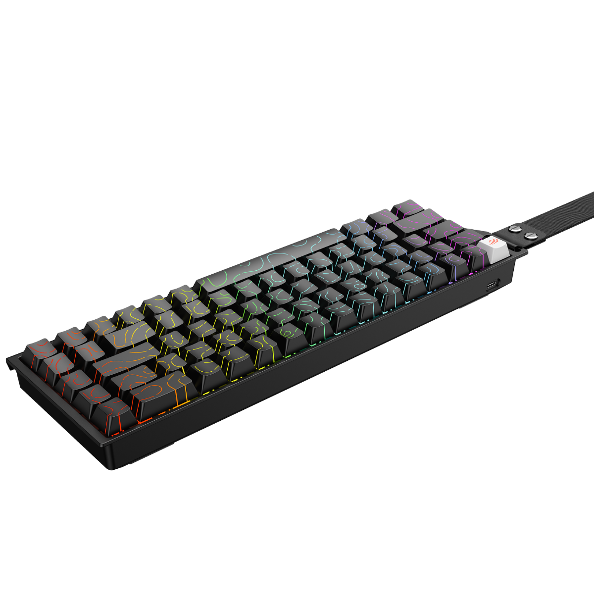 Havit Gamenote KB922L RGB Manyetik Klavye 68 Tuş PBT Keycap Full Rollover - Siyah