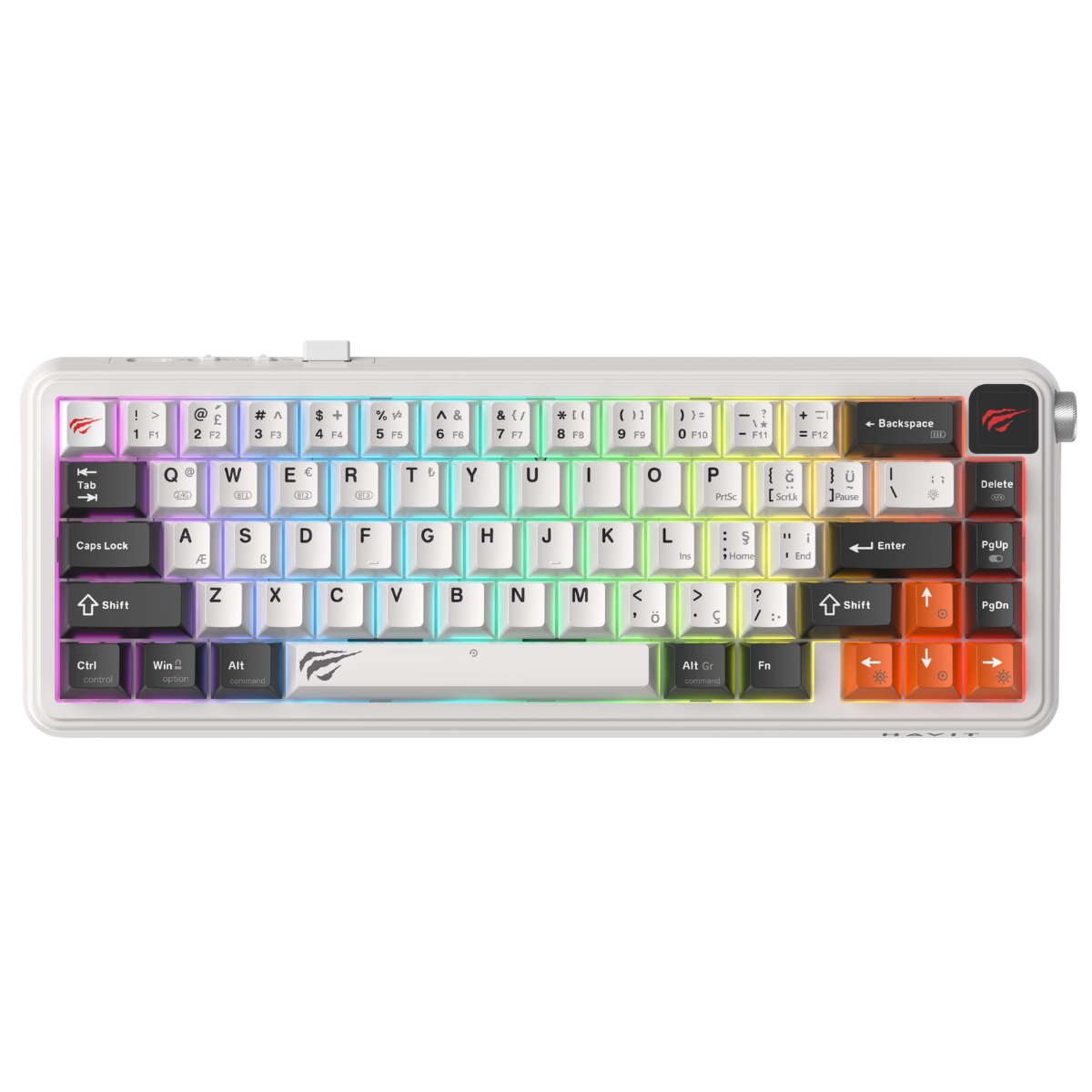 Havit Gamenote KB932L Pro-TUR Oyuncu Klavyesi - Beyaz