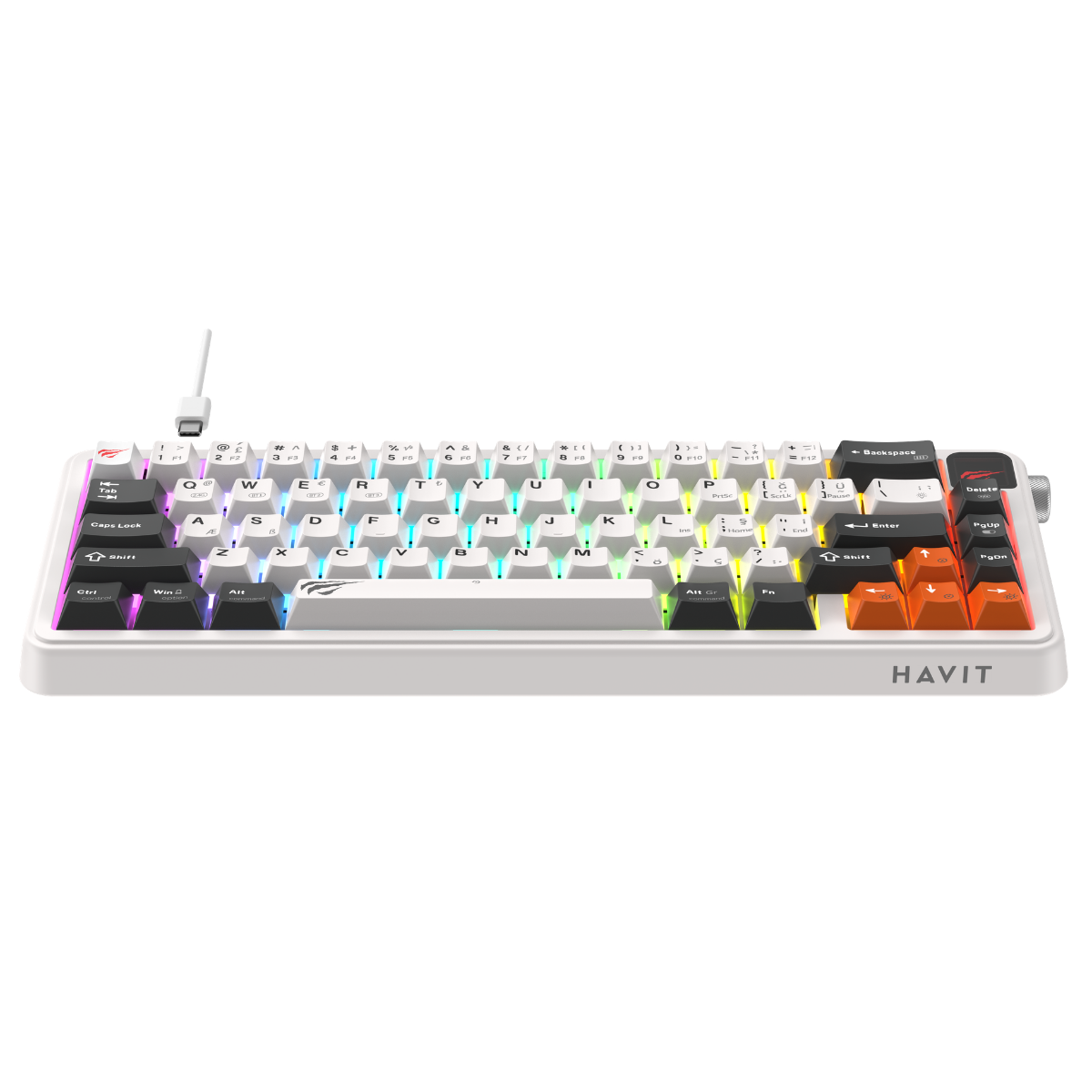 Havit Gamenote KB932L Pro-TUR Oyuncu Klavyesi - Beyaz