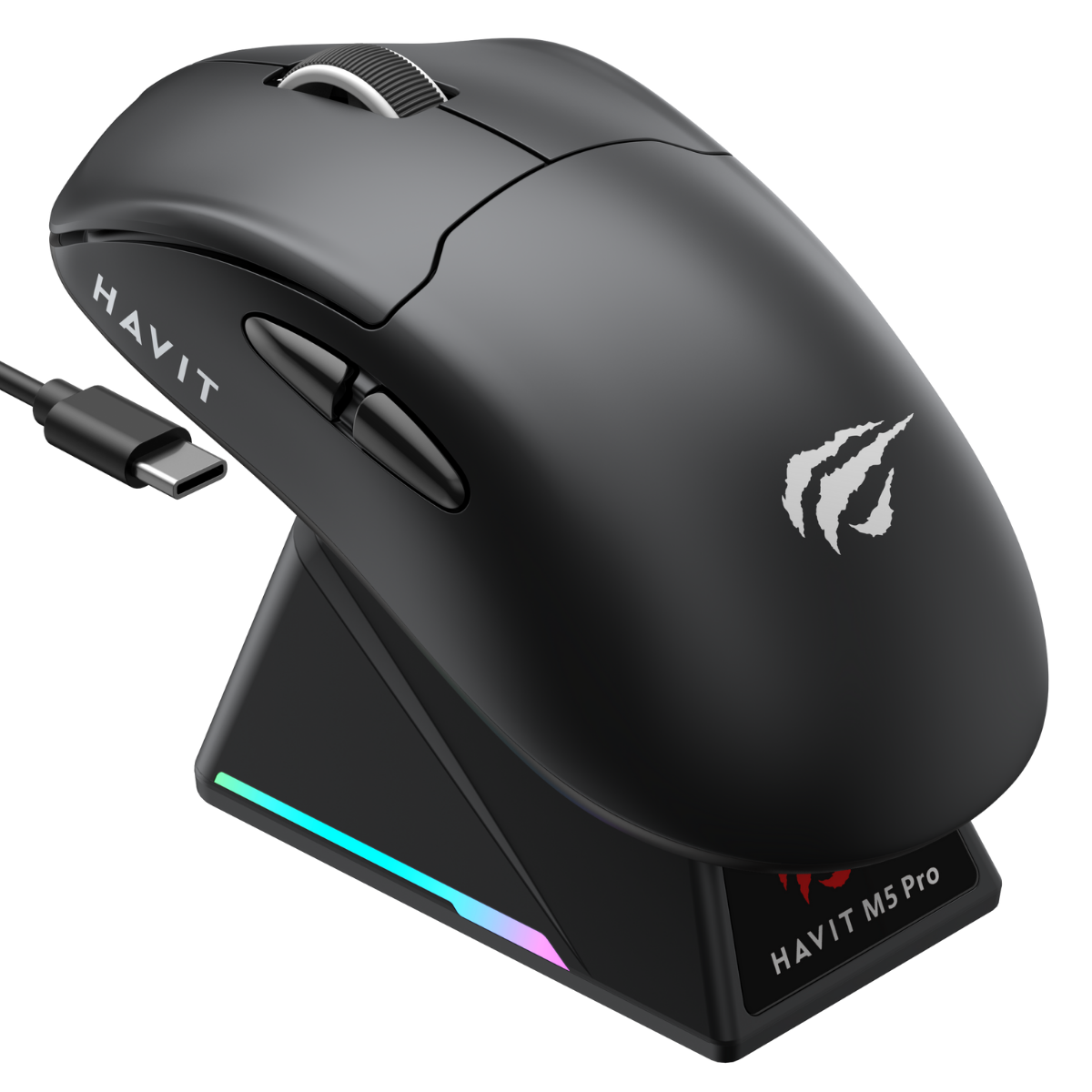 HAVİT GAMENOTE M5 PRO SUPERLİGHT WİRELESS GAMİNG MOUSE - EKRANLI PAW3950 - SİYAH
