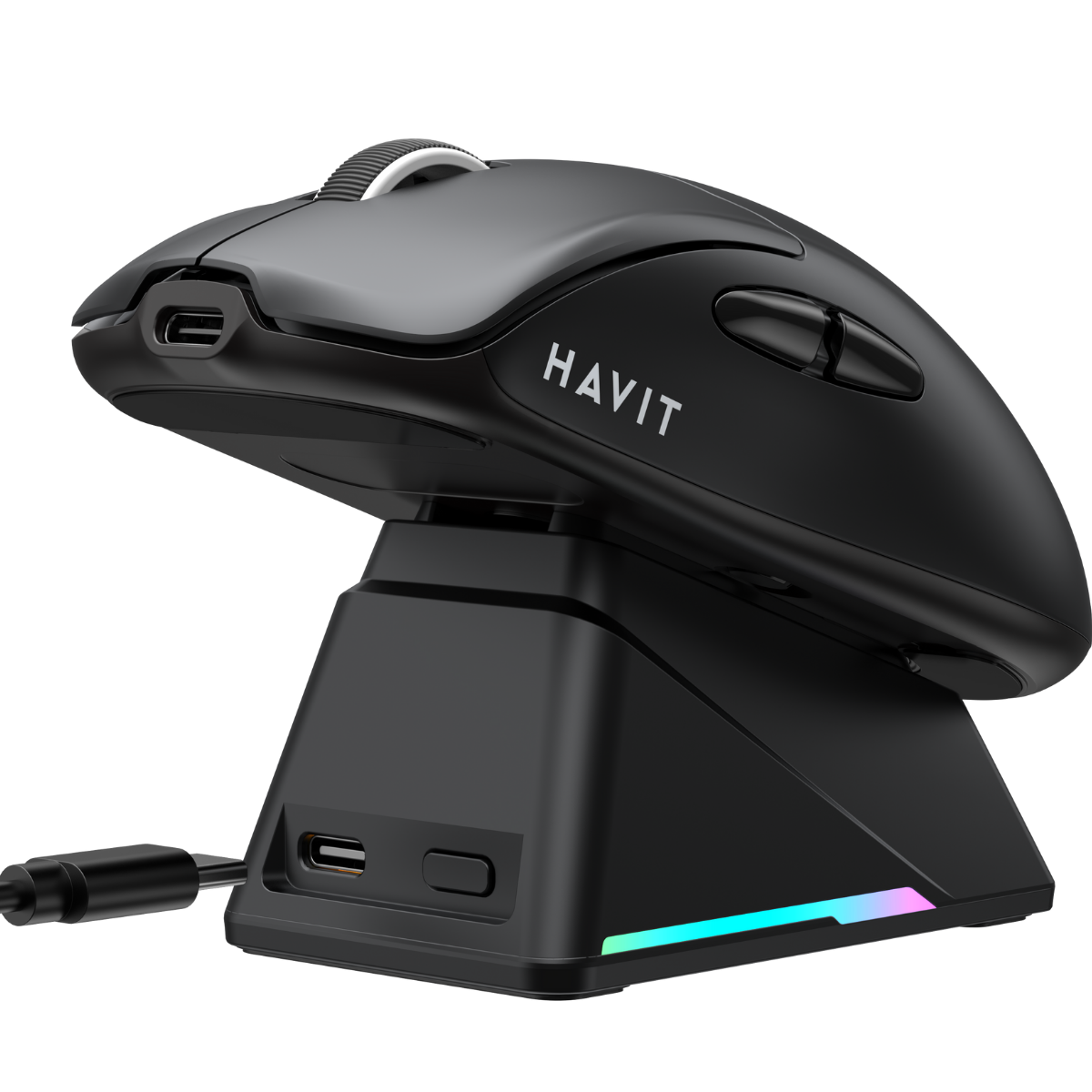 HAVİT GAMENOTE M5 PRO SUPERLİGHT WİRELESS GAMİNG MOUSE - EKRANLI PAW3950 - SİYAH