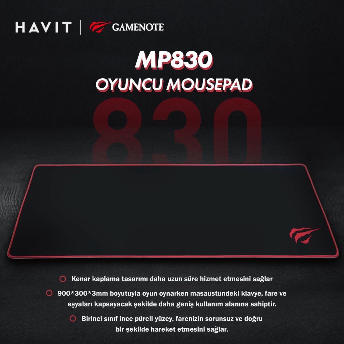 Havit Gamenote MP830 XL 900*300*3mm Gaming Mouse Pad