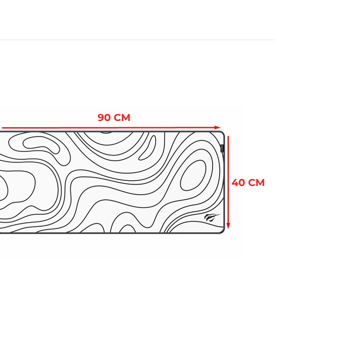 Havit Gamenote MP867 900x400 mm 4mm Kaymaz Kauçuk Tabanlı Oyuncu Mouse Pad  - Beyaz