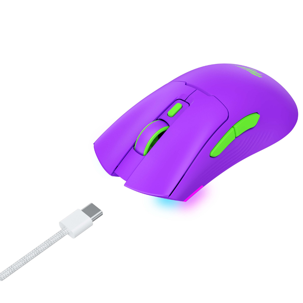 Havit Gamenote MS966WB Profesyonel RGB Wireless Gaming Mouse 4 Modlu - Mor