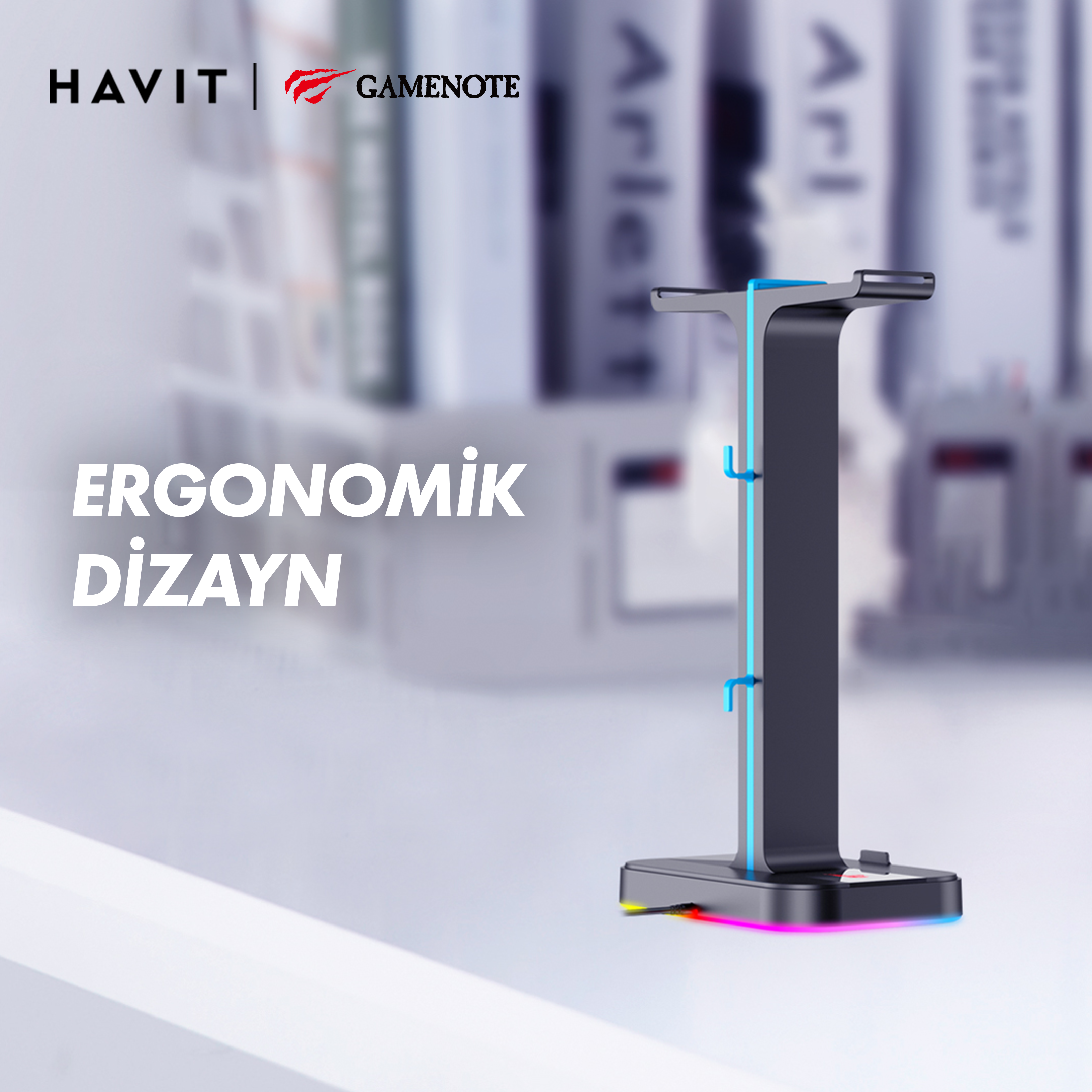 Havit Gamenote TH650 RGB Işıklı Gaming Kulaklık Stant