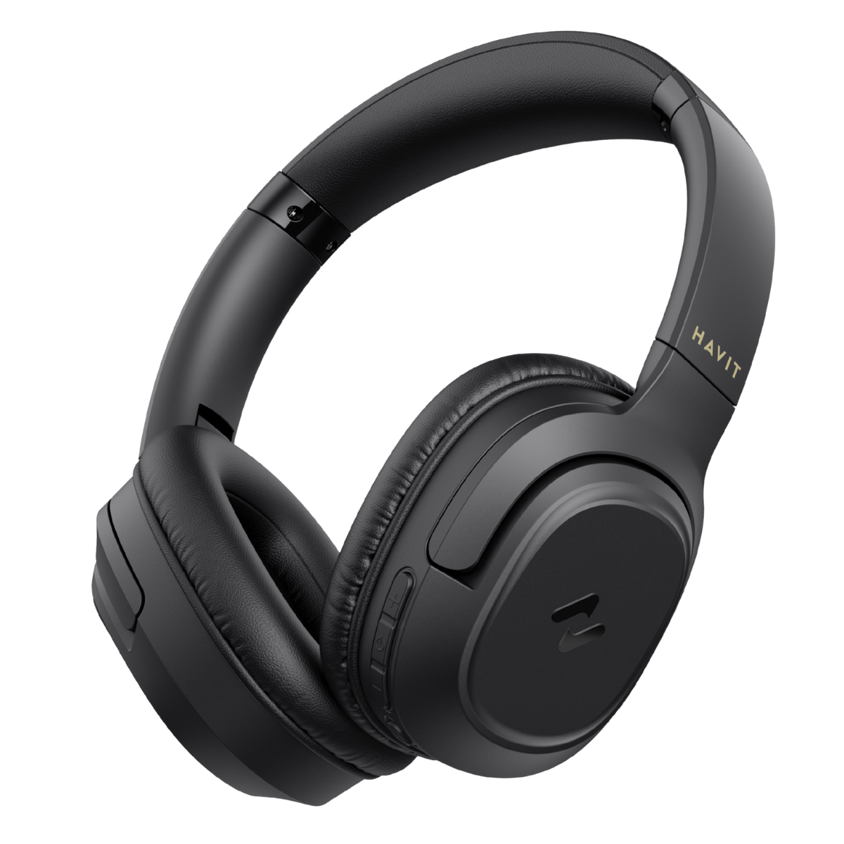 Havit H612BT Kablosuz Kulaküstü Bluetooth Kulaklık - 50 Saat, AUX Desteği, Hafif Tasarım, Katlanabilir - Siyah