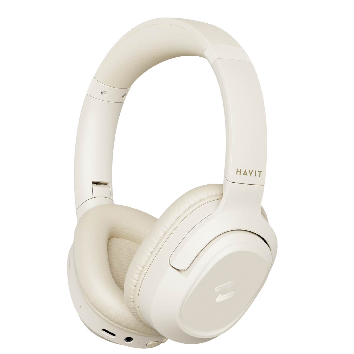 Havit H612BT Bluetooth Kulaküstü Kulaklık - 50 Saat, Katlanabilir - Bej