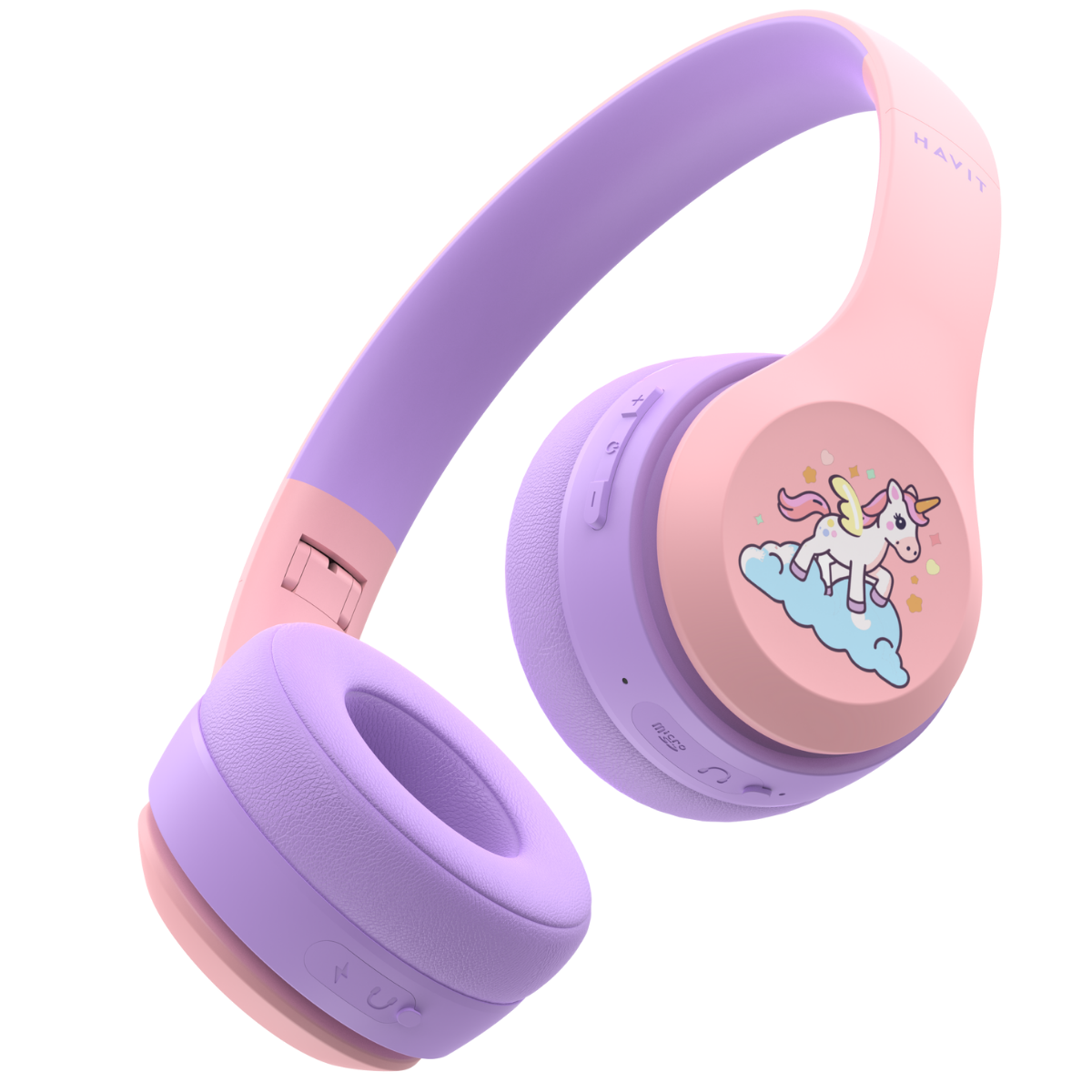 Havit H626BT Bluetooth Kulak Üstü Çocuk Kulaklık - Pembe