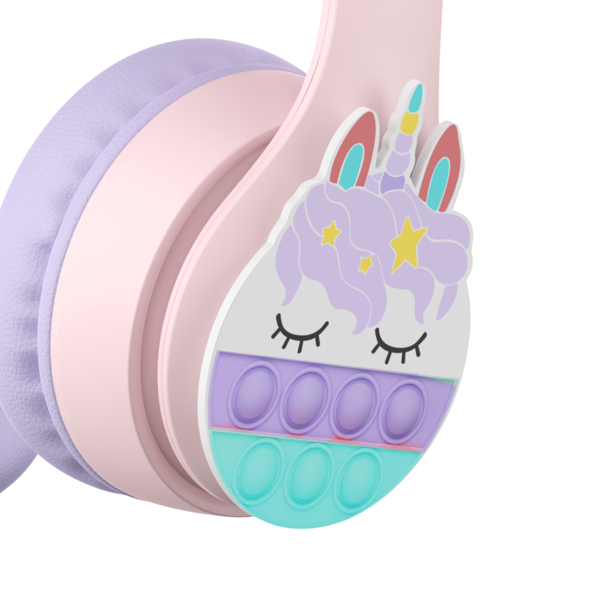 Havit H626BT PRO Kulaküstü Çocuk Bluetooth Kulaklık - Unicorn Design - Pembe