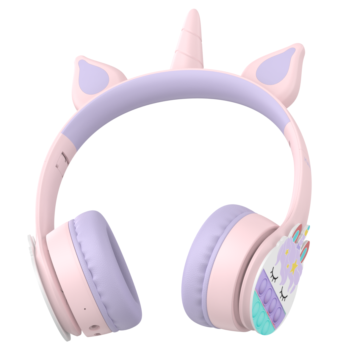 Havit H626BT PRO Kulaküstü Çocuk Bluetooth Kulaklık - Unicorn Design - Pembe