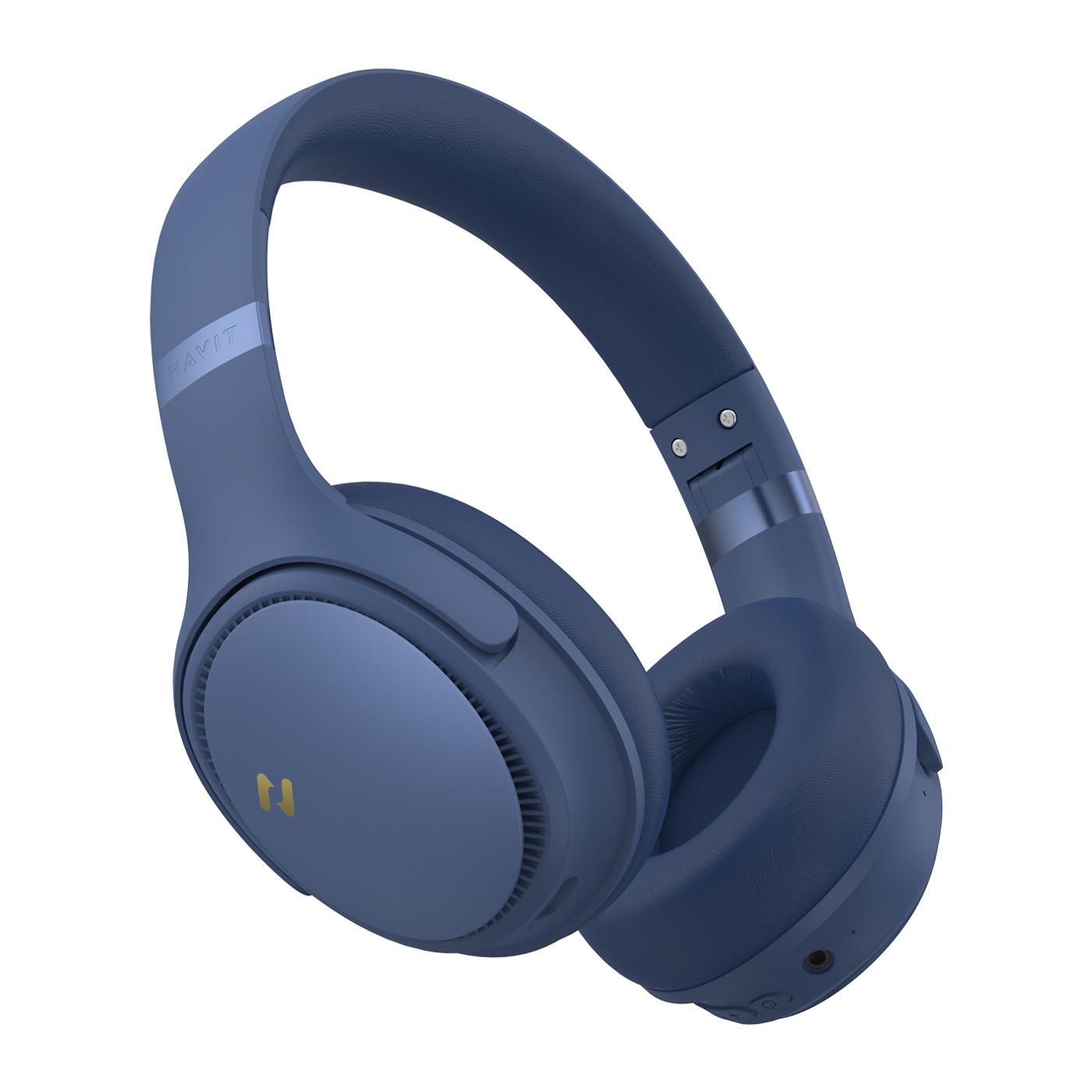 Havit H630BT PRO Bluetooth Kafa Üstü Kulaklık - Mavi